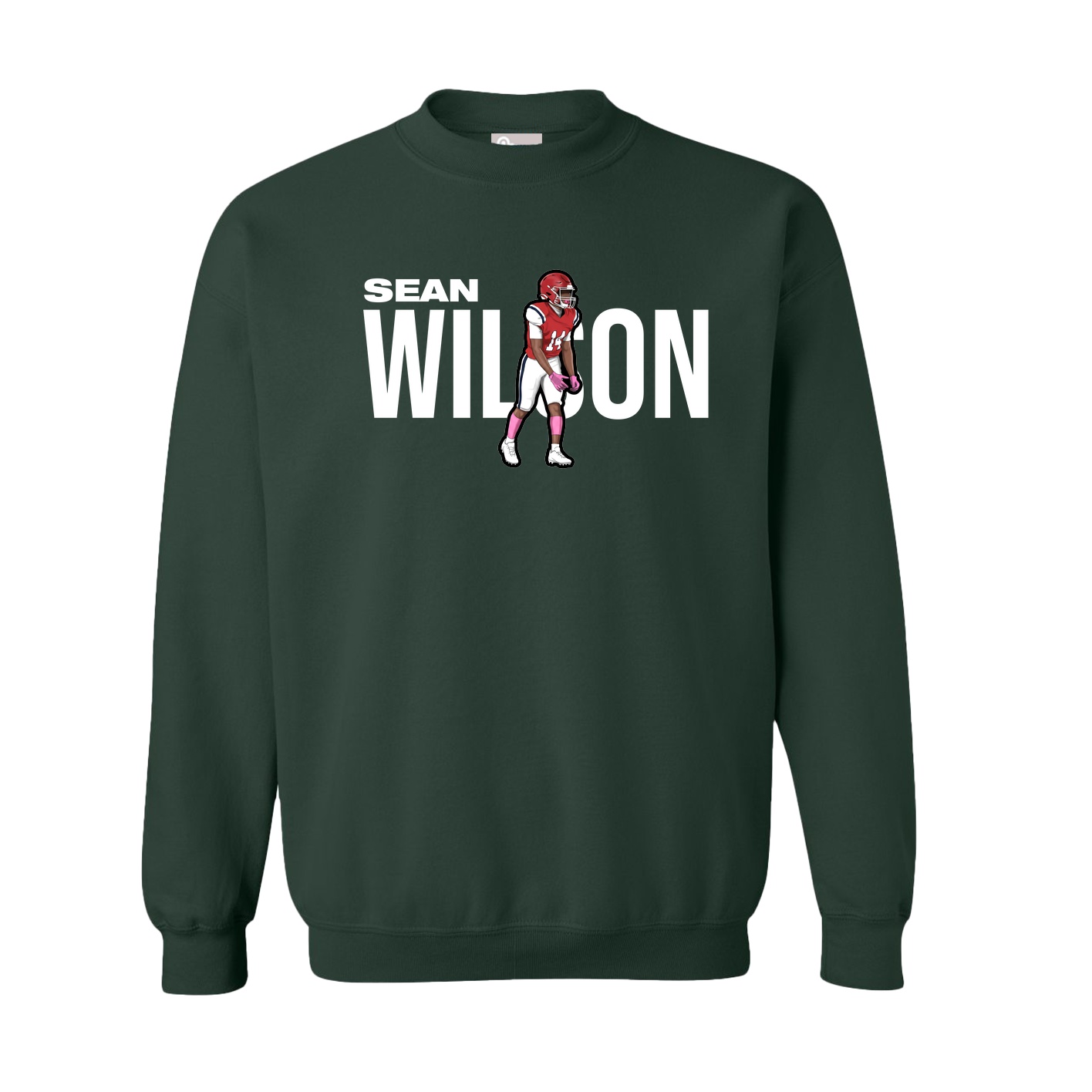Fleece Crew — Player Name in Green