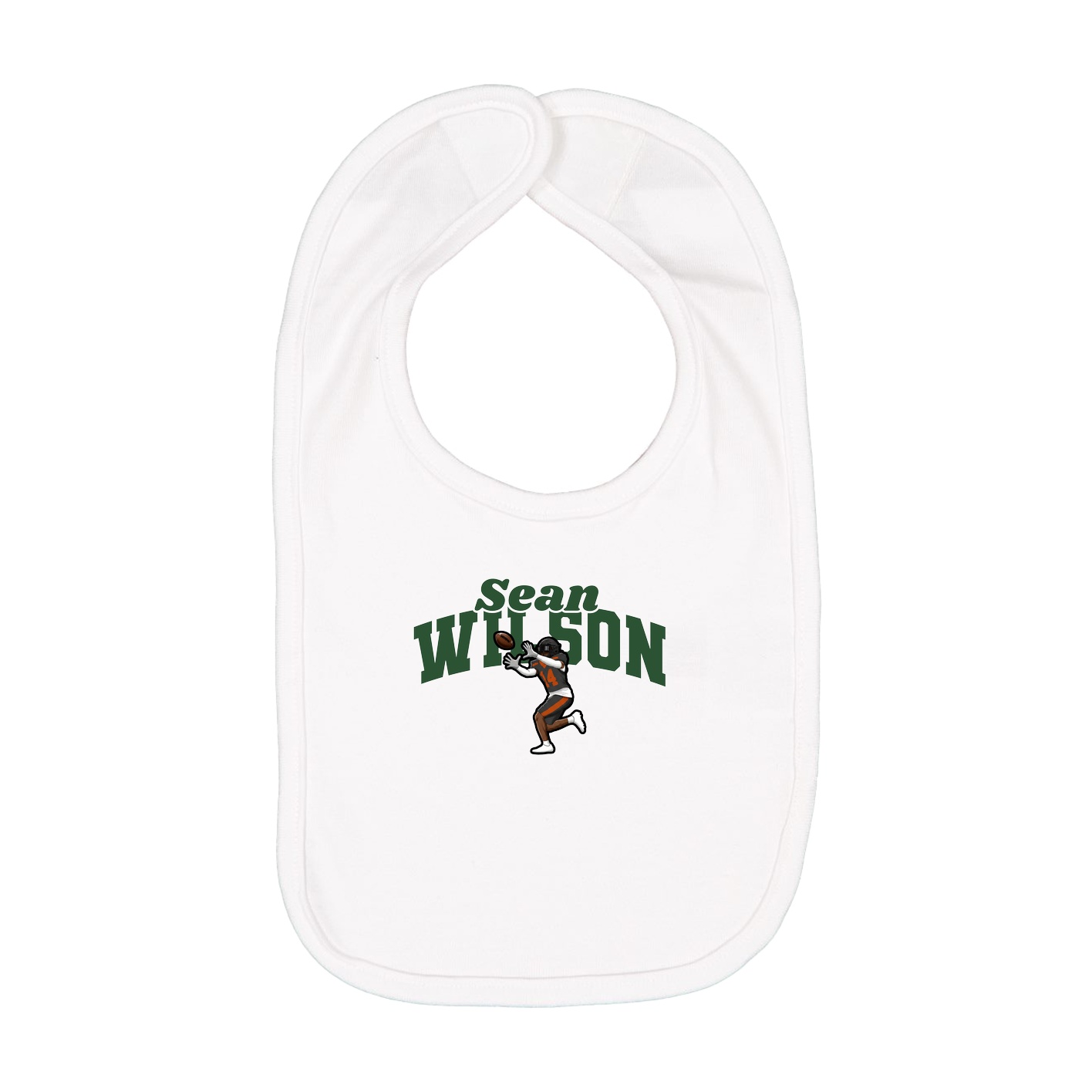 Infant Bib — Signature Arch in White