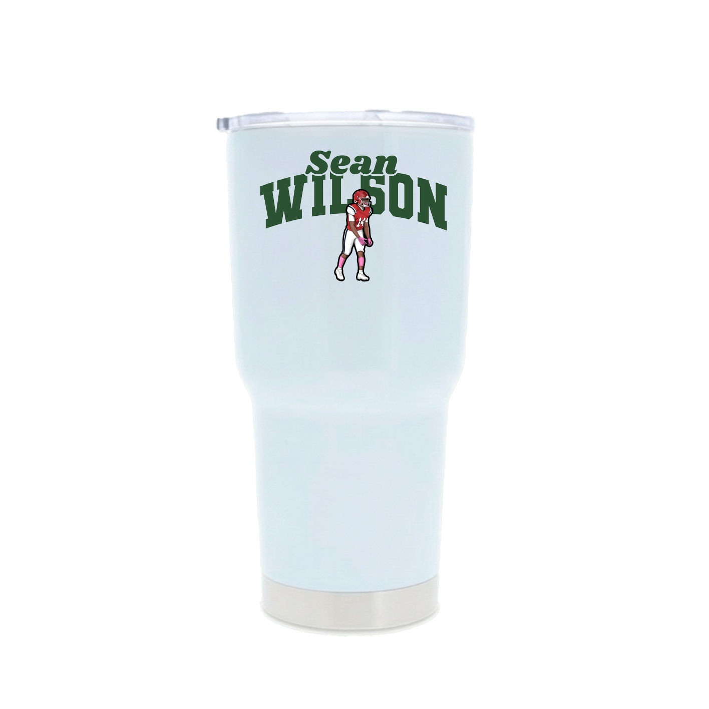 30oz Stainless Steel Tumbler — Signature Arch in White