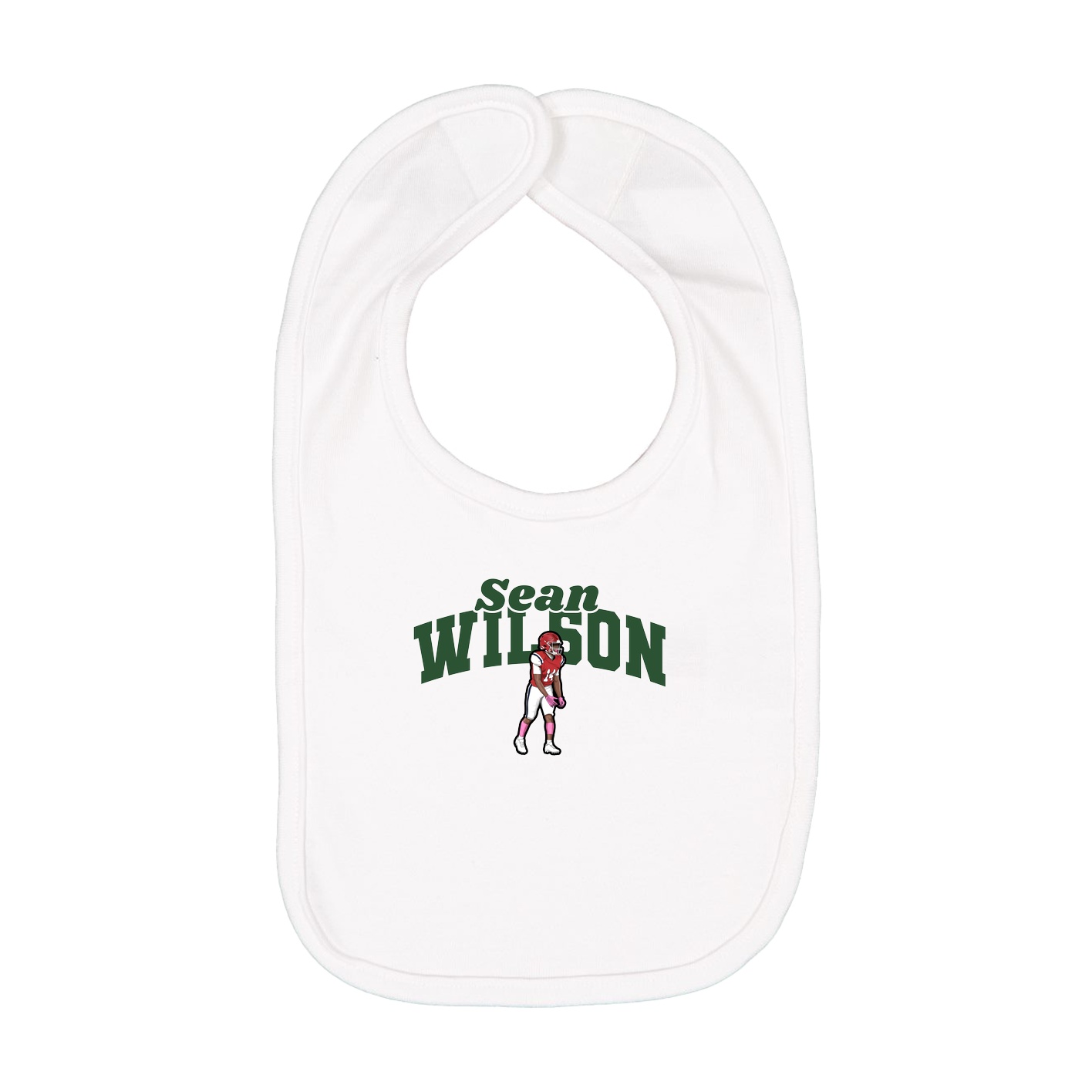 Infant Bib — Signature Arch in White