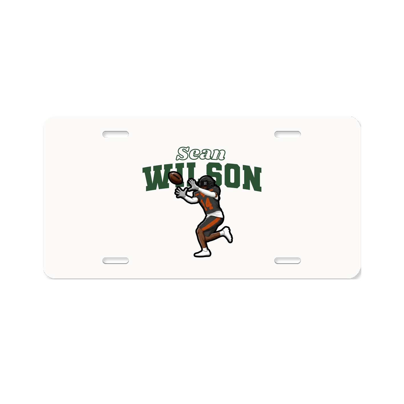 License Plate — Name Arch in Classic