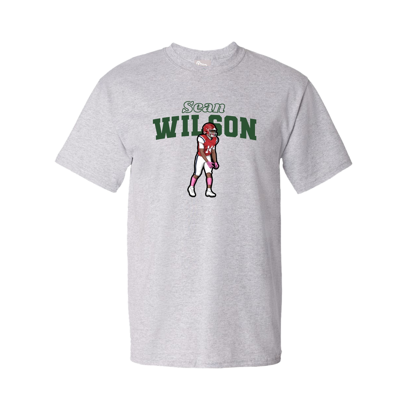Youth Tee — Name Arch in Grey