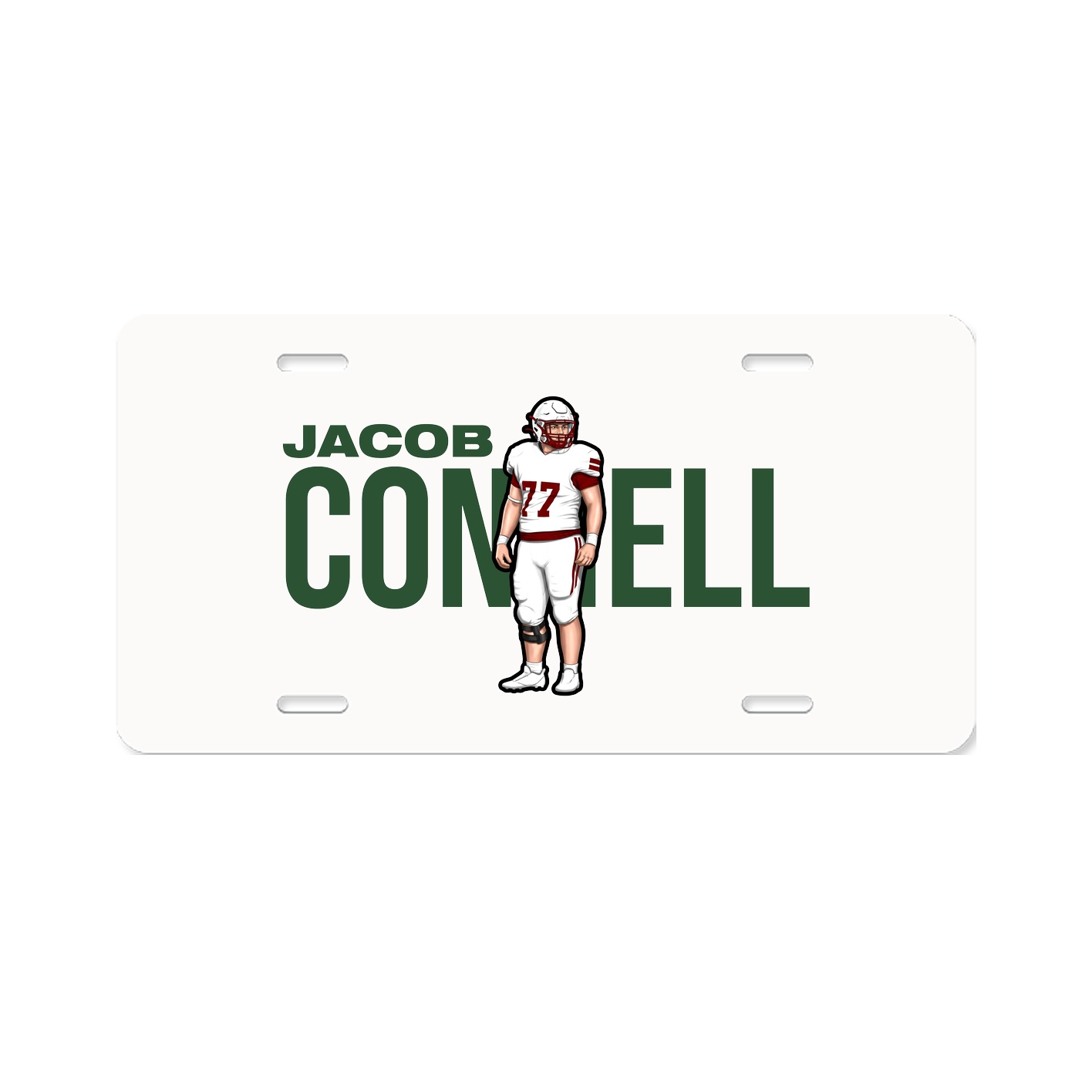 License Plate — Player Name in Classic