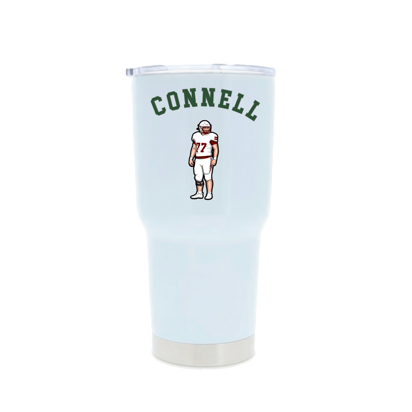 30oz Stainless Steel Tumbler — Shirsey Arch in White