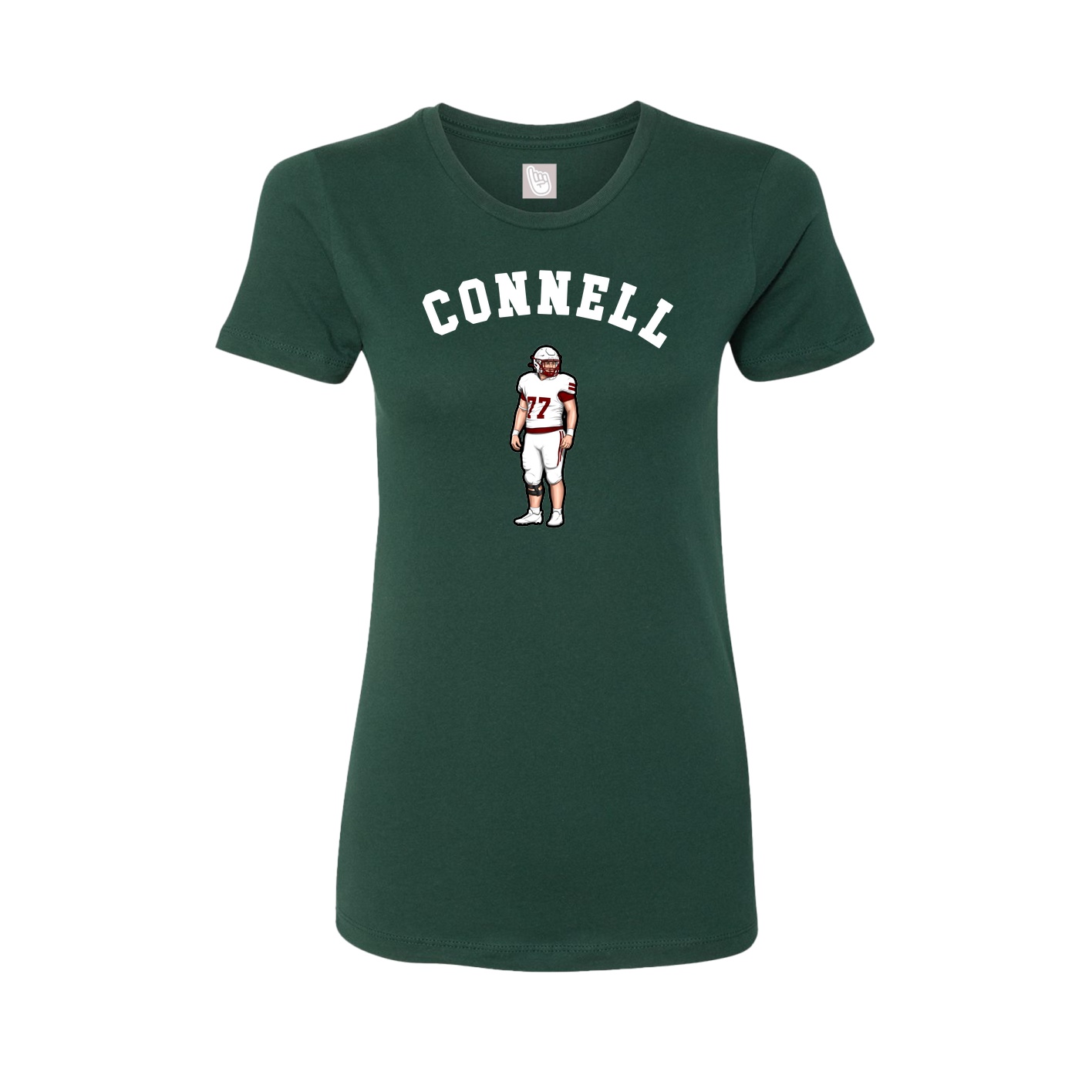 Fitted Women's Tee — Shirsey Arch in Green