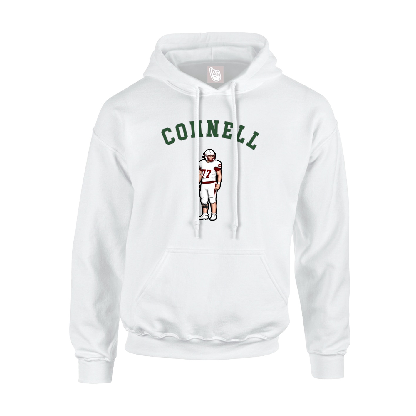Hoodie — Shirsey Arch in White