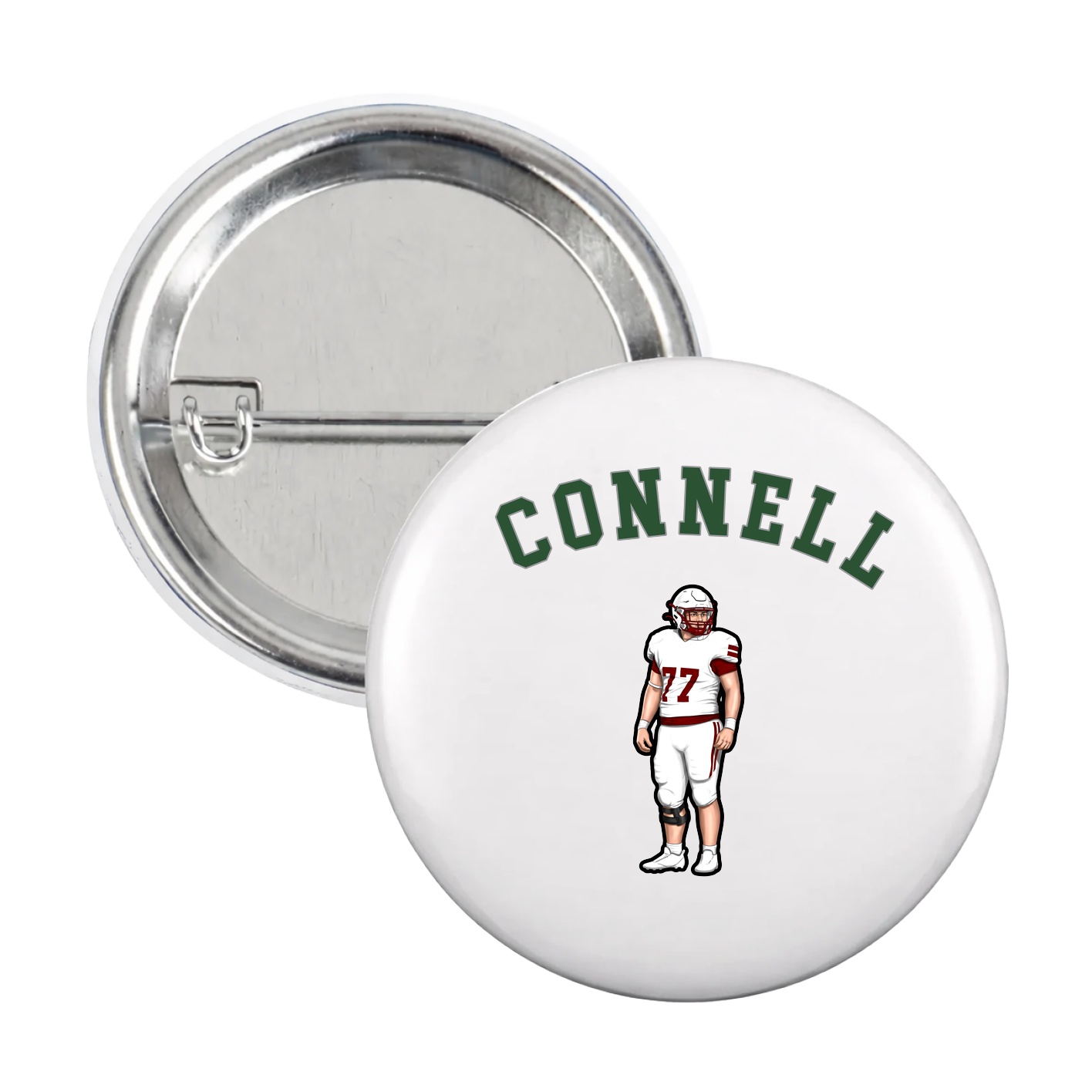 Game Day Button — Shirsey Arch in White
