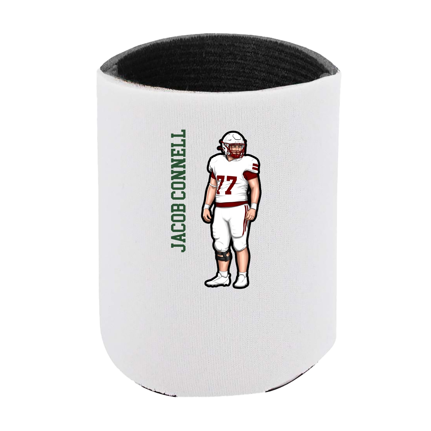 Can Holder — Name Vertical in White