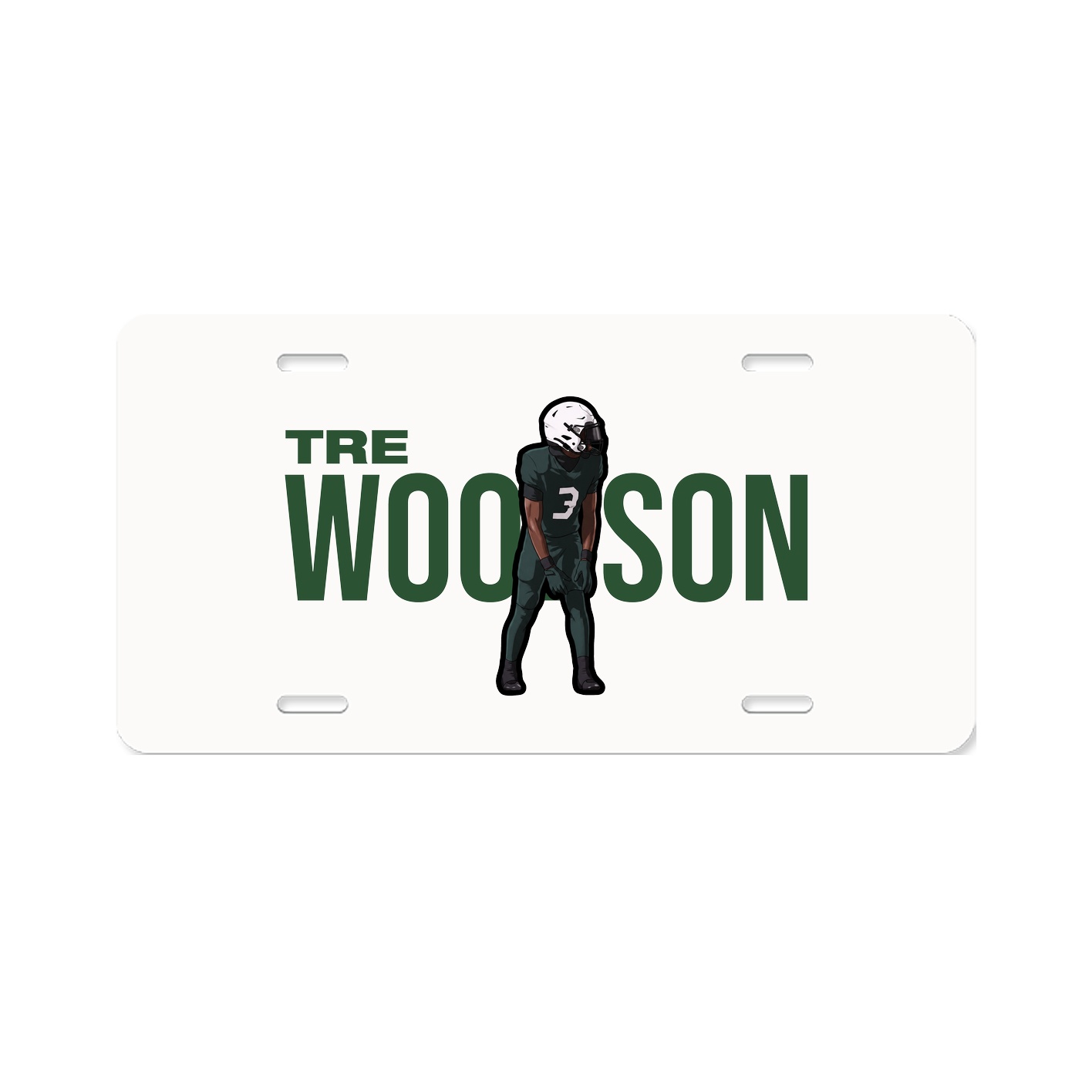 License Plate — Player Name in Classic