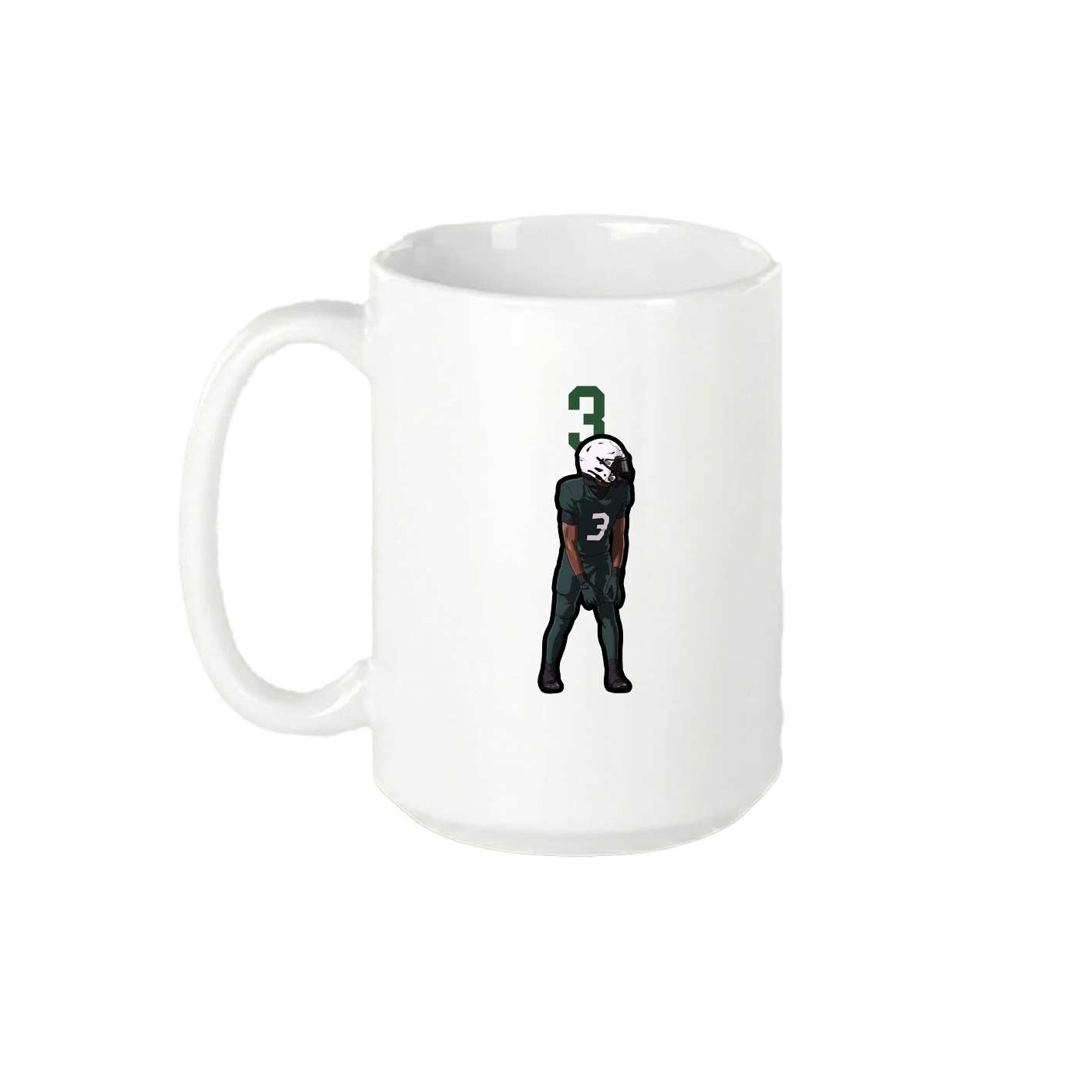 15oz Coffee Mug — Number Top in White