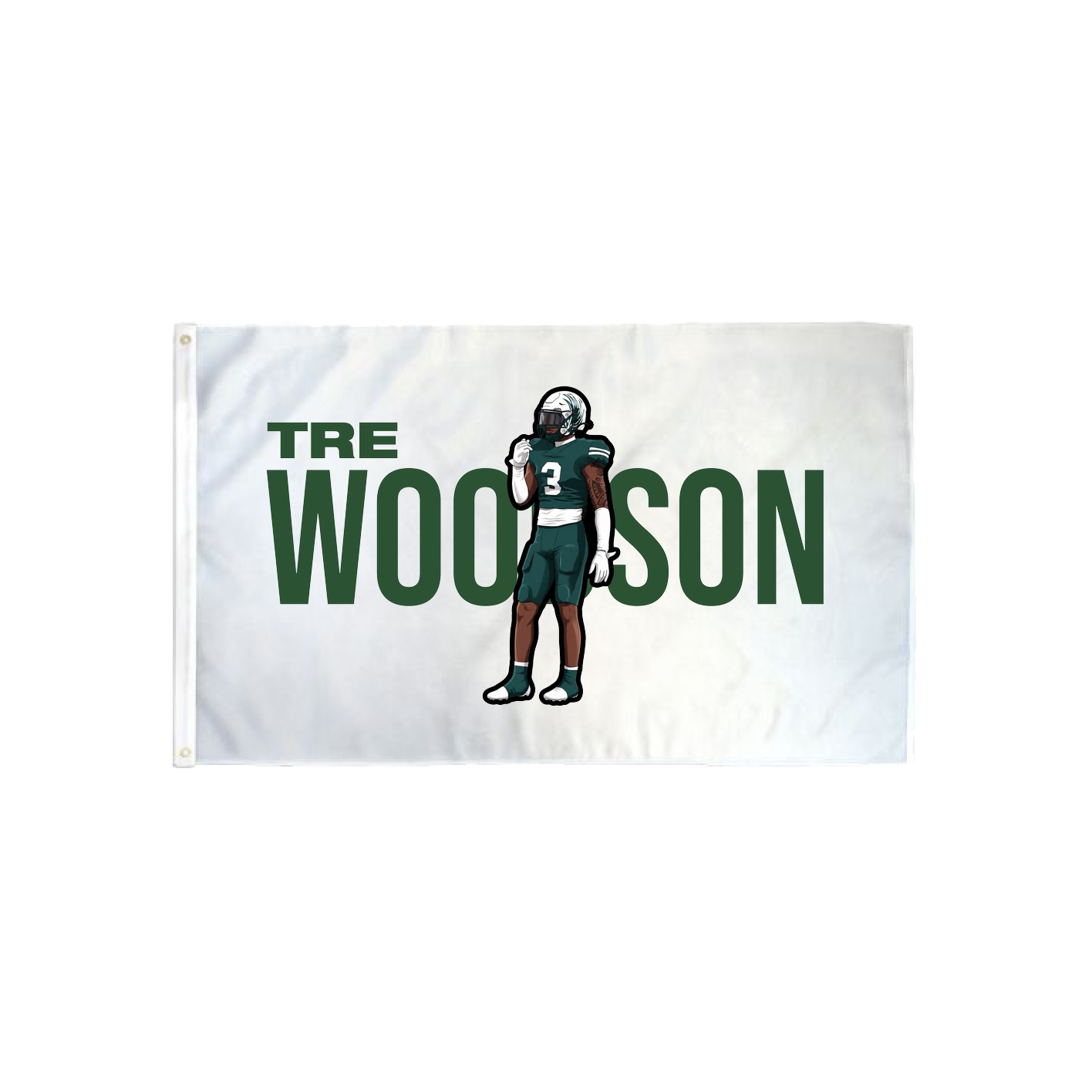 3x5 Flag — Player Name in Classic