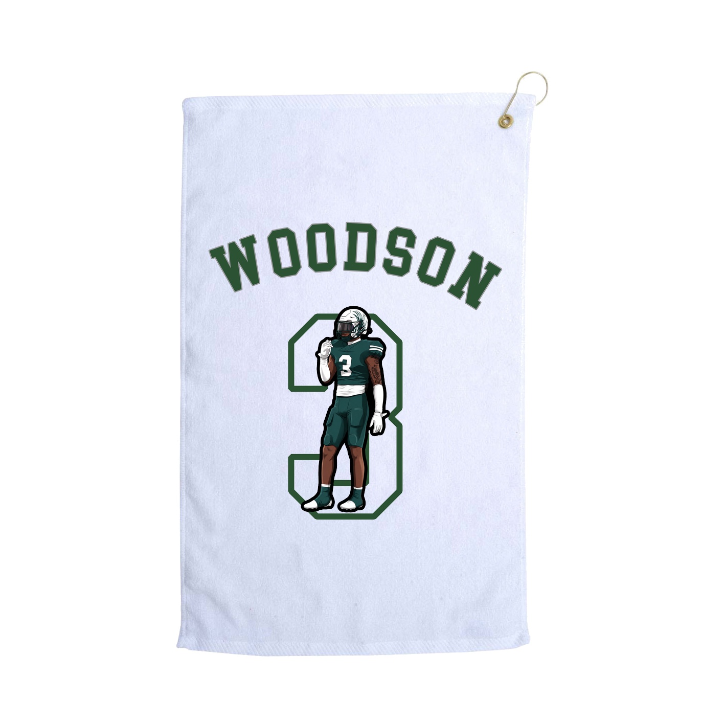 Golf Towel — Shirsey Arch in White