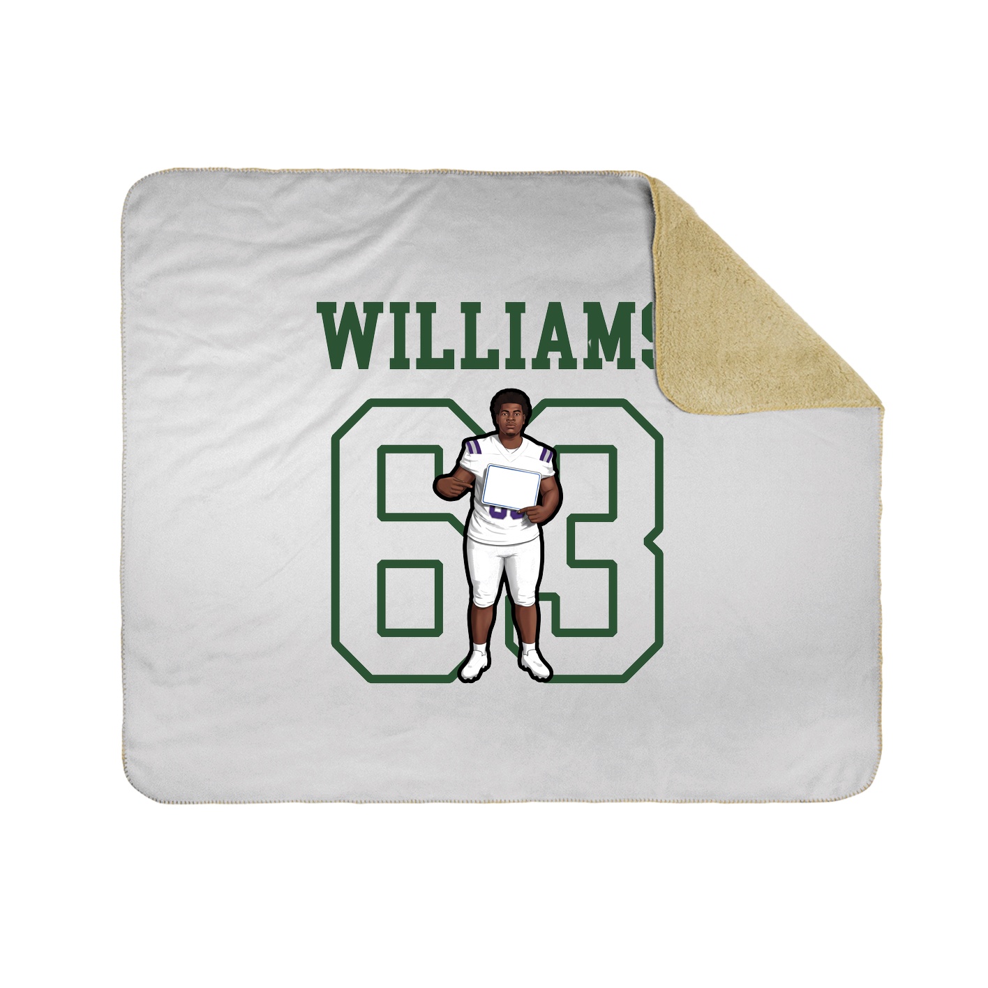 Throw Blanket — Shirsey in White