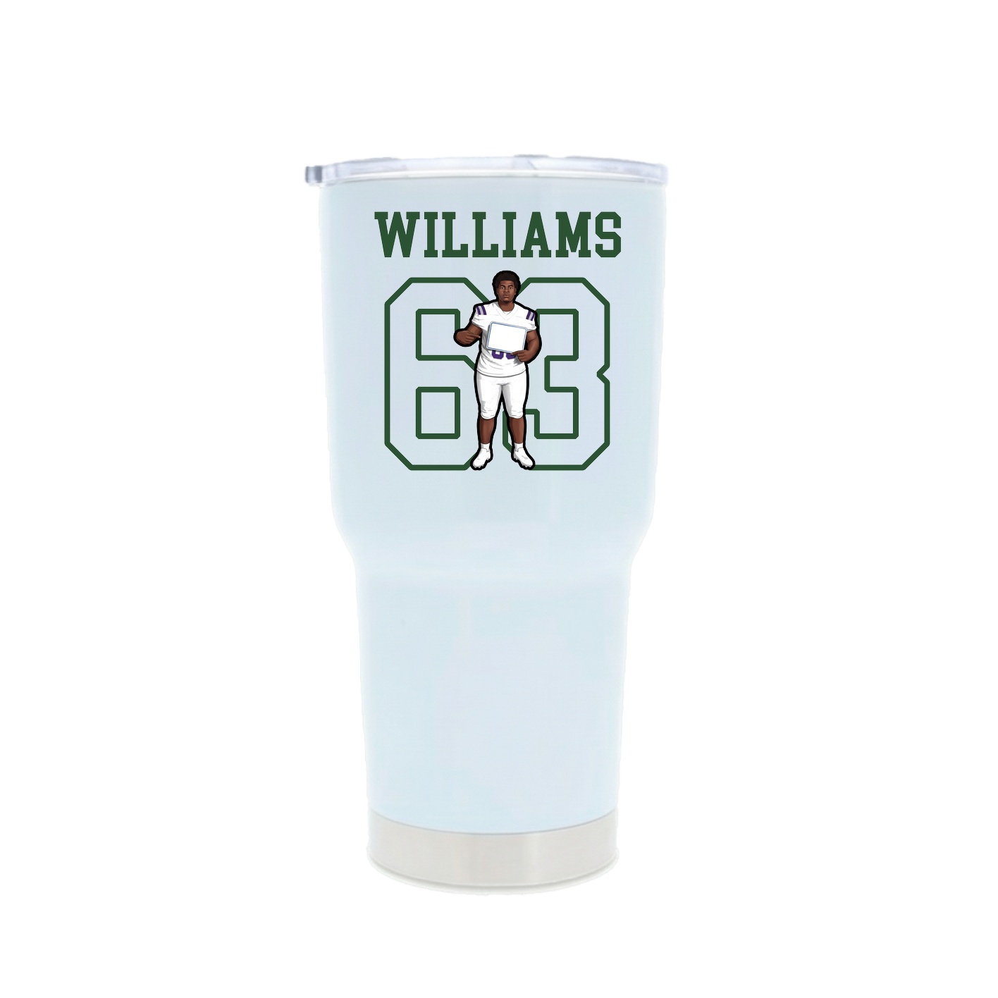 30oz Stainless Steel Tumbler — Shirsey in White