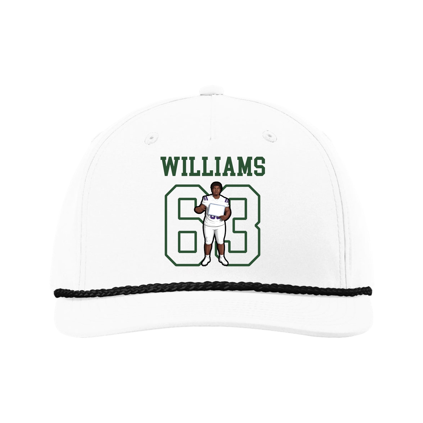 Five-Panel Classic Rope Cap — Shirsey in White