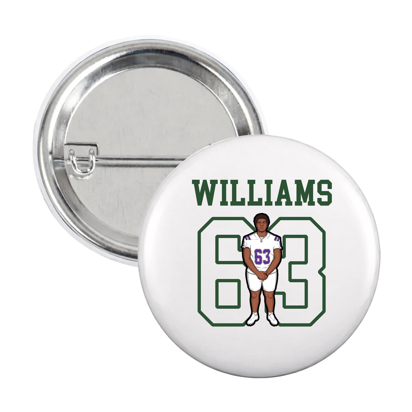 Game Day Button — Shirsey in White