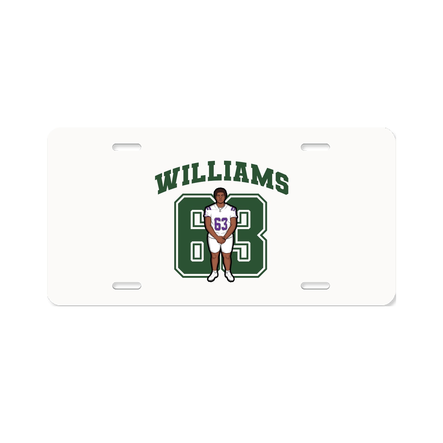 License Plate — Number in Classic