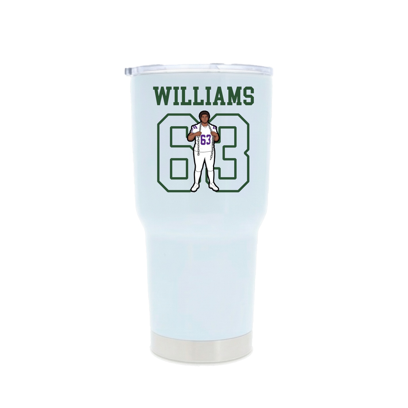 30oz Stainless Steel Tumbler — Shirsey in White