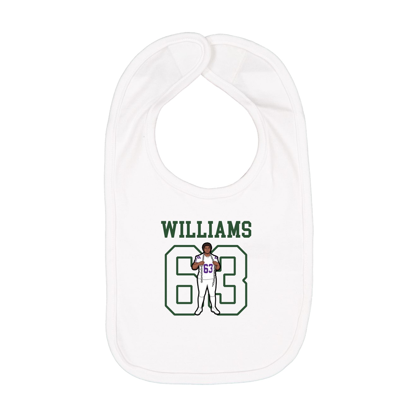 Infant Bib — Shirsey in White