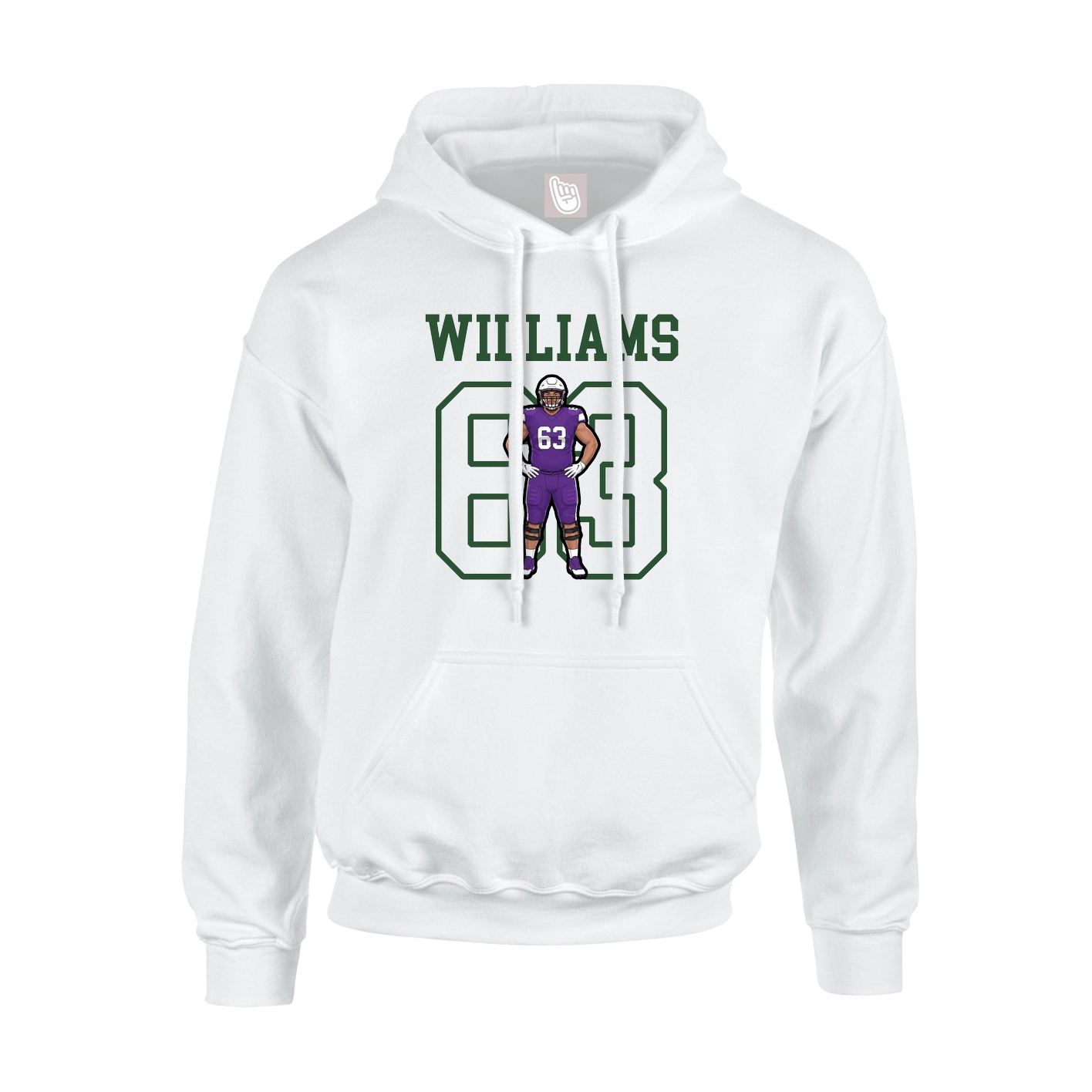 Hoodie — Shirsey in White