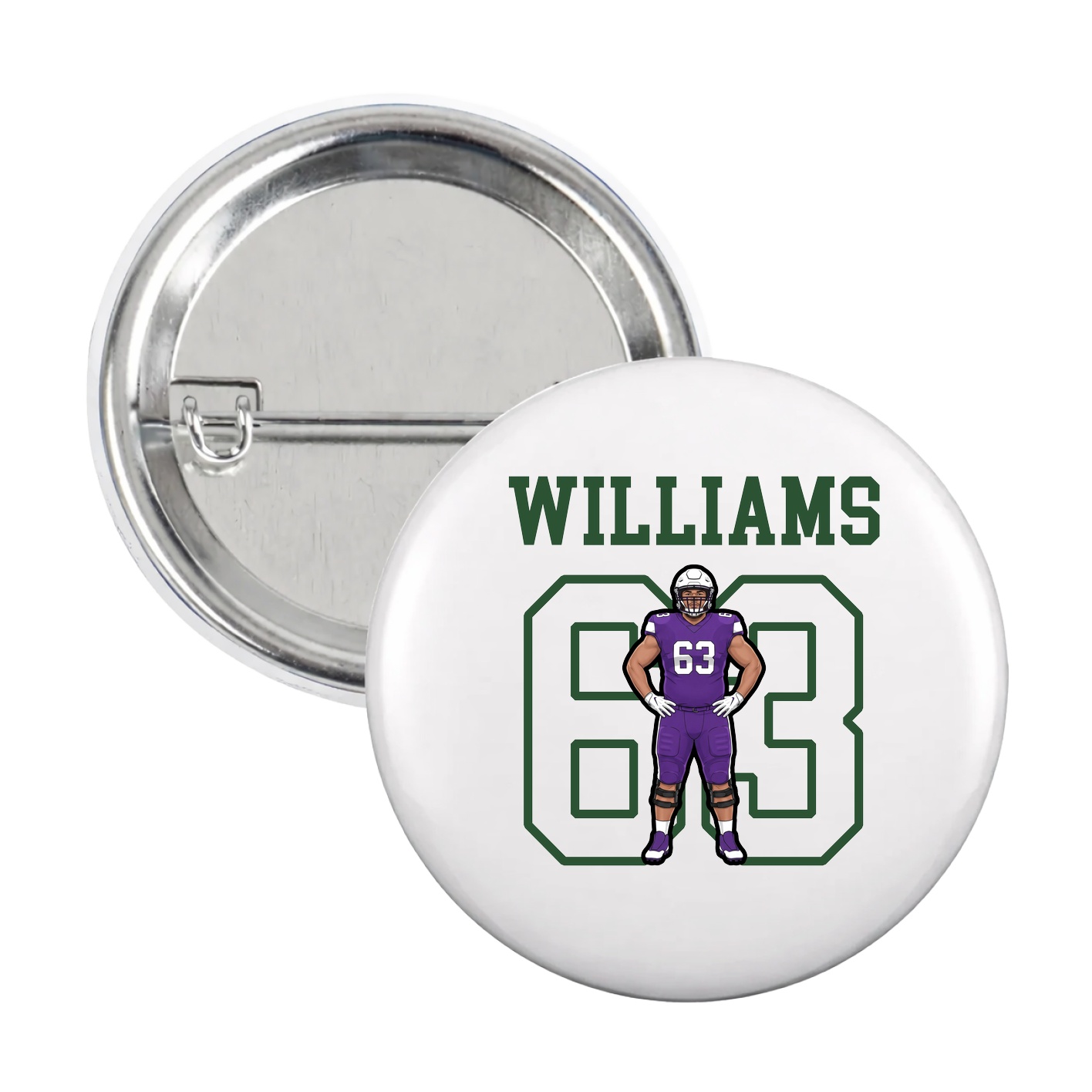 Game Day Button — Shirsey in White