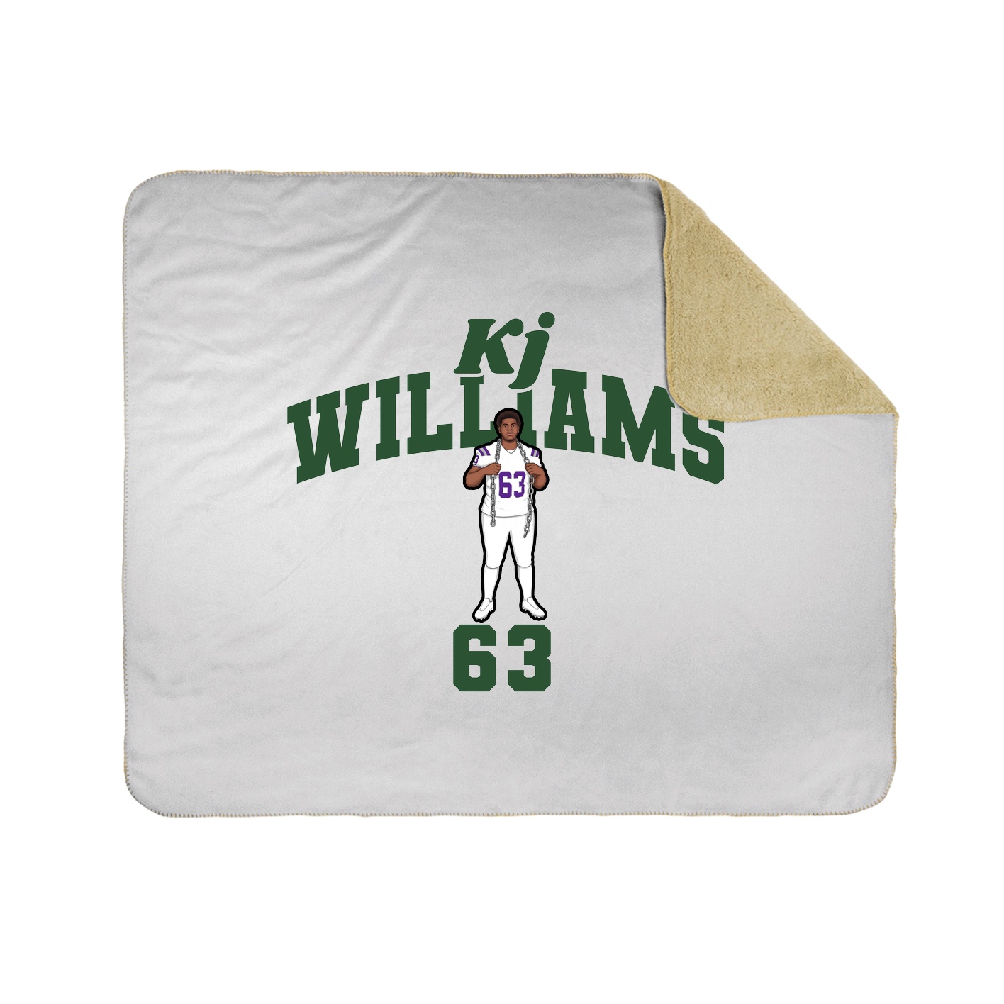 Throw Blanket — Signature Arch in White
