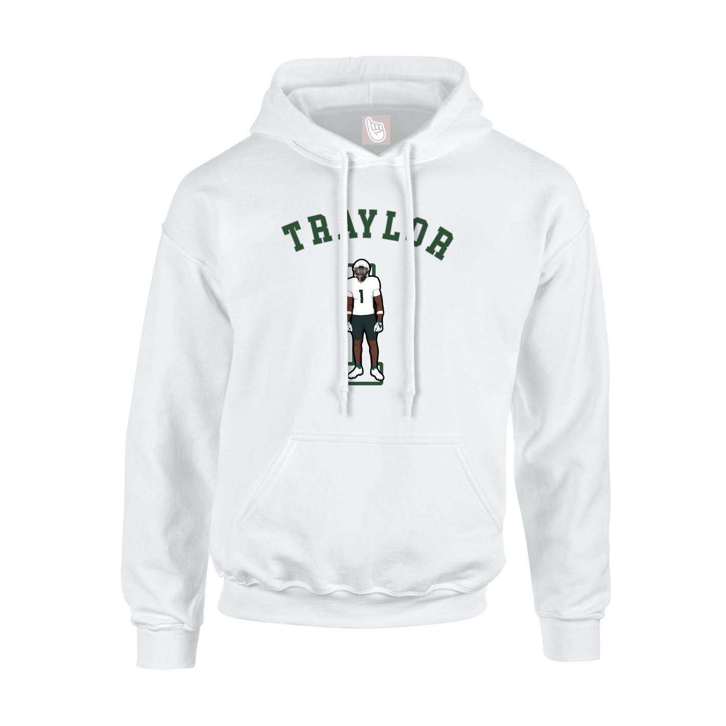 Youth Hoodie — Shirsey Arch in White