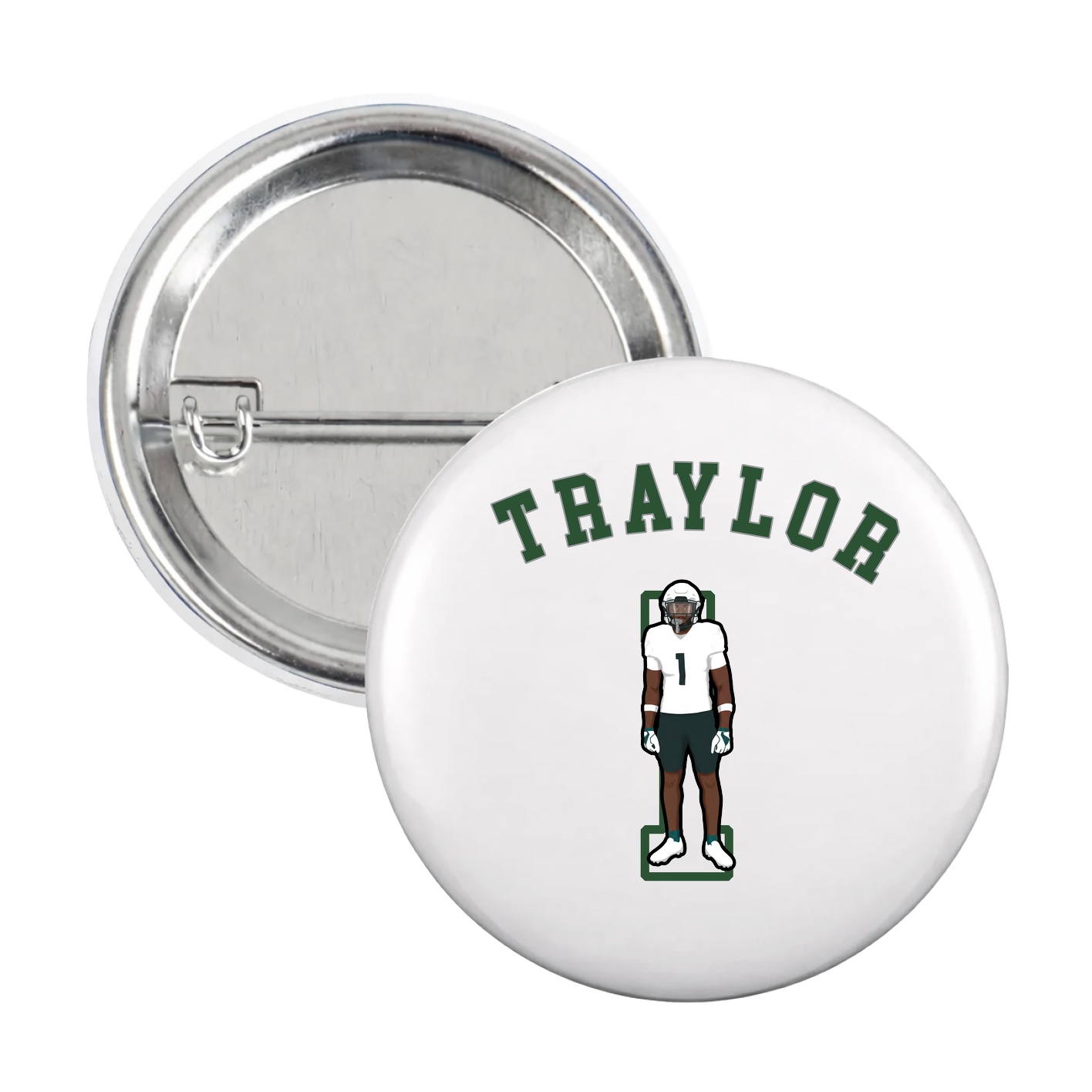 Game Day Button — Shirsey Arch in White