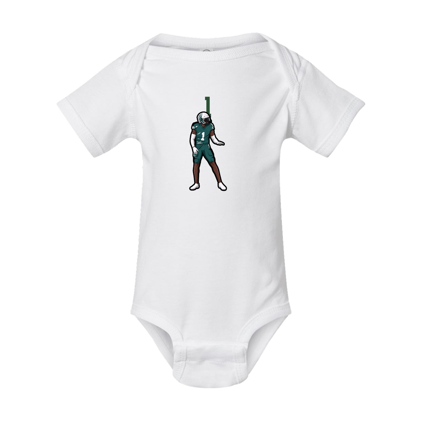 Baby Onesie — Number Top in White