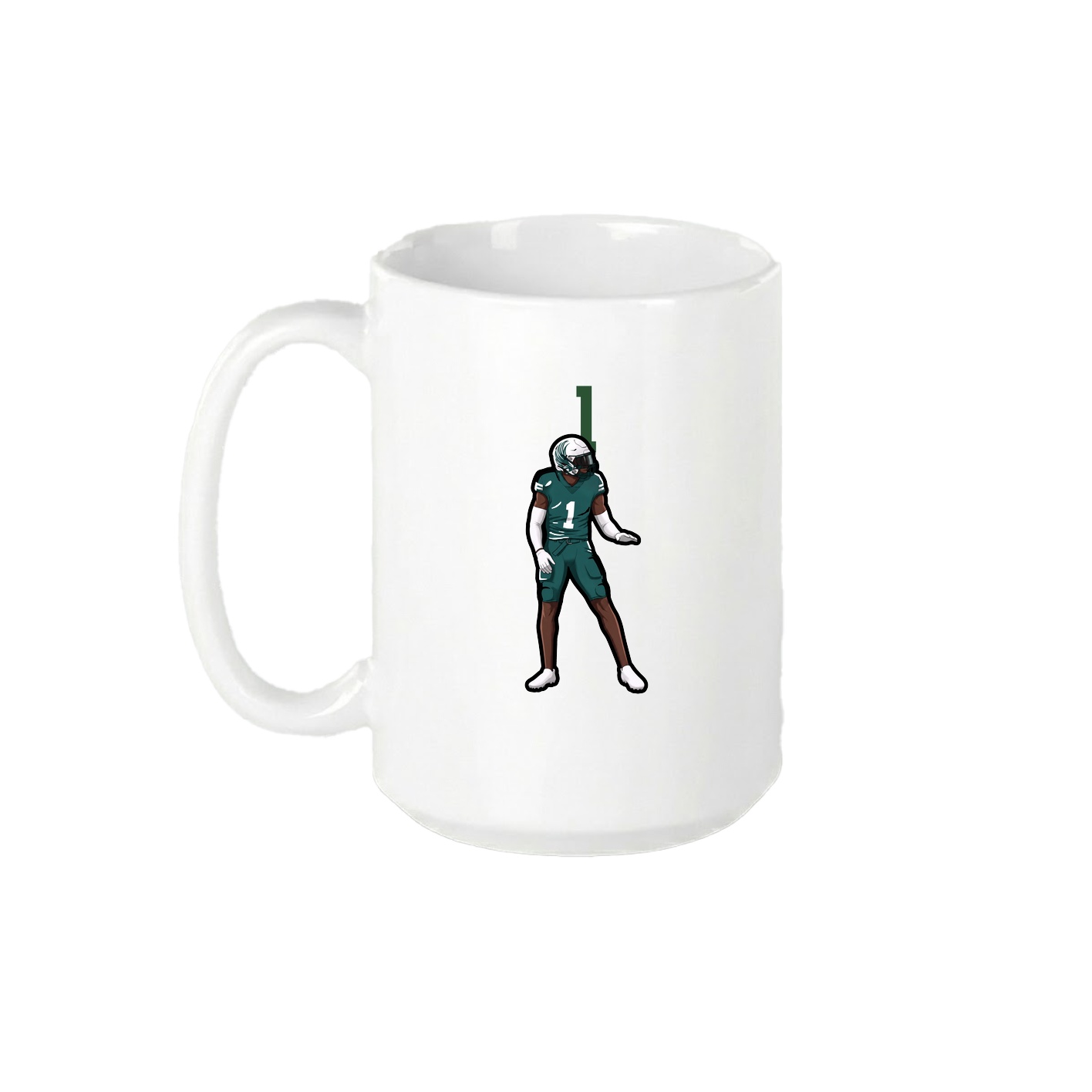 15oz Coffee Mug — Number Top in White