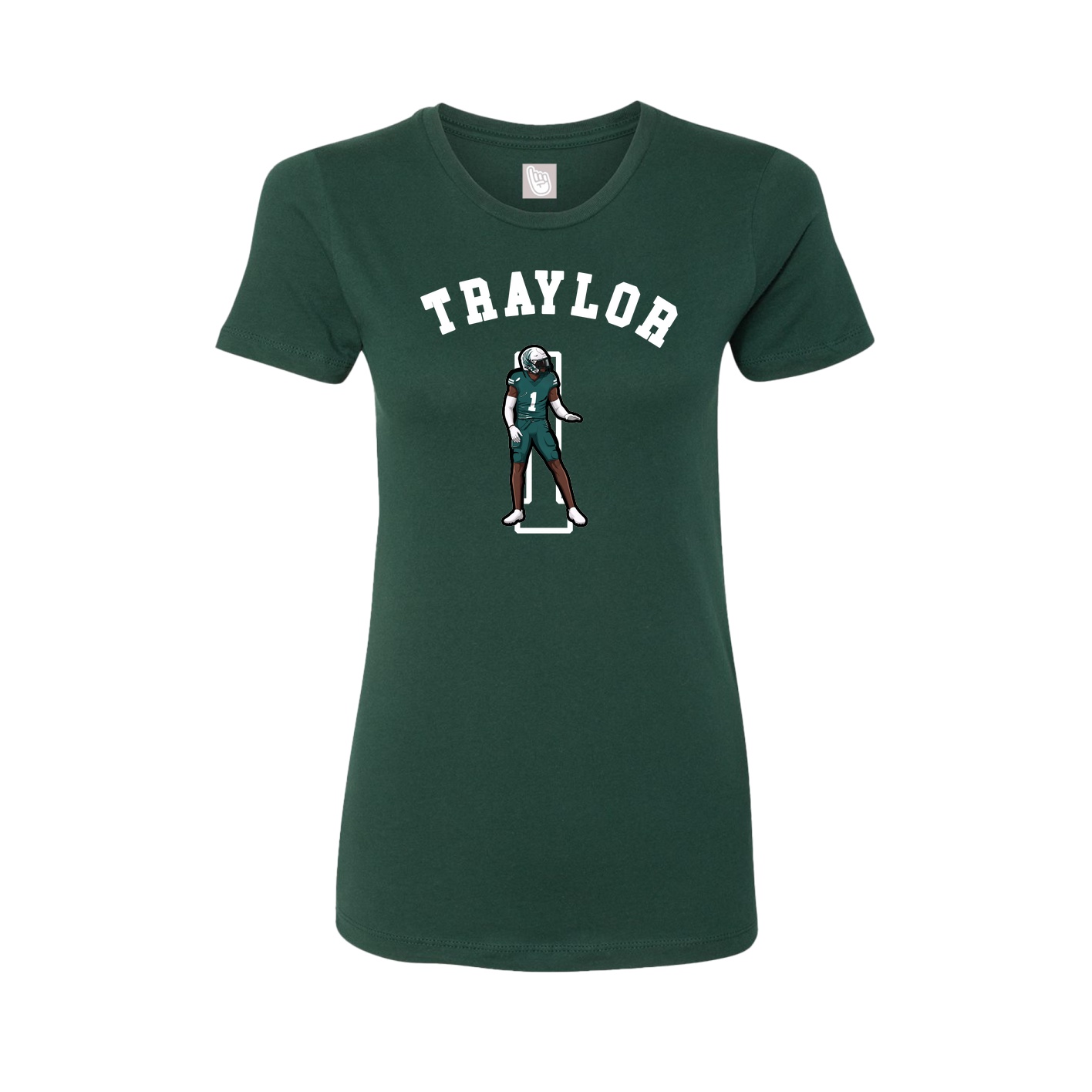 Fitted Women's Tee — Shirsey Arch in Green