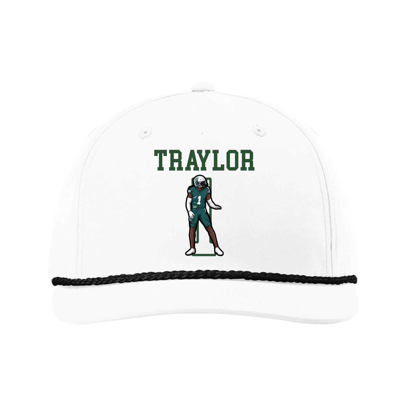 Five-Panel Classic Rope Cap — Shirsey in White