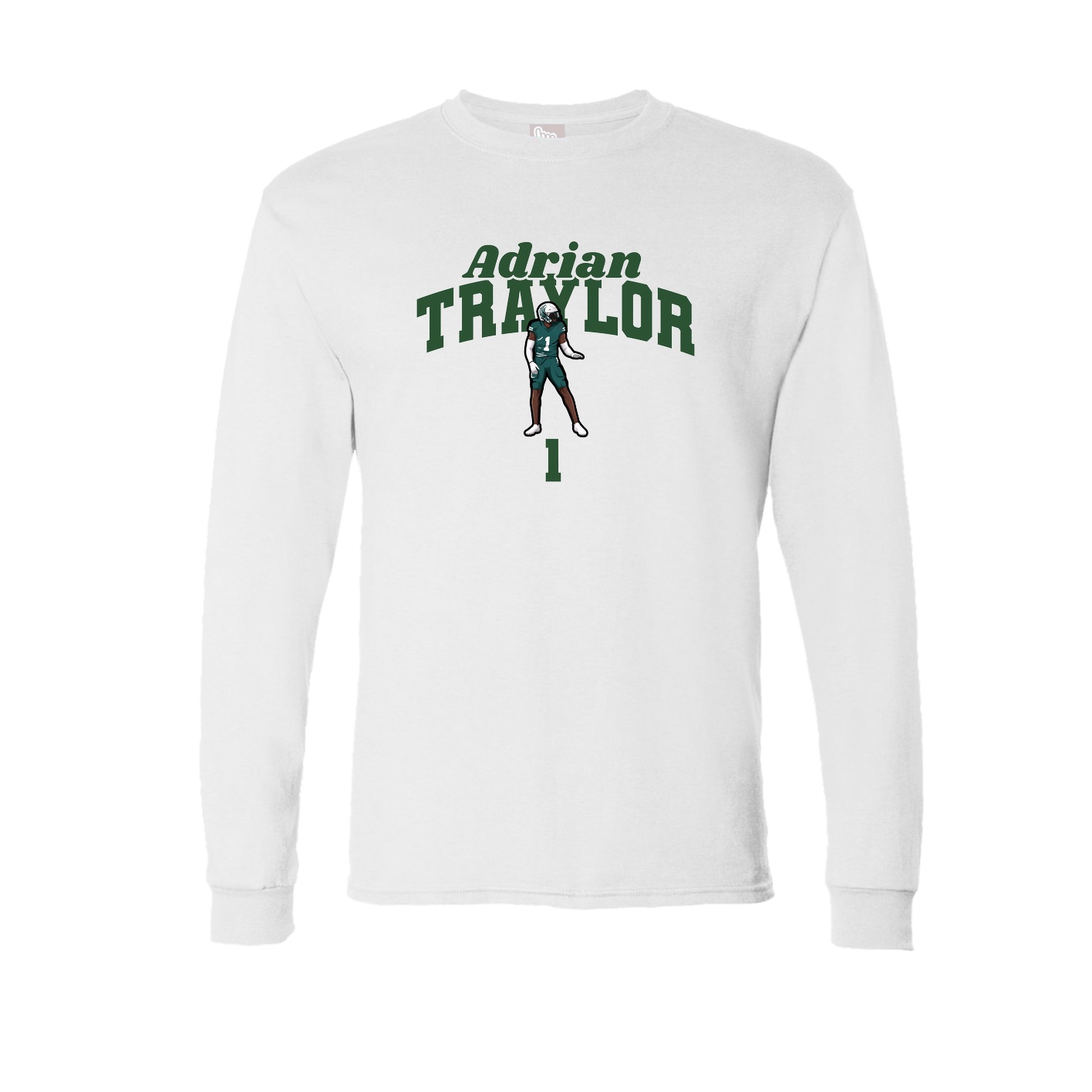 Long Sleeve Tee — Signature Arch in White