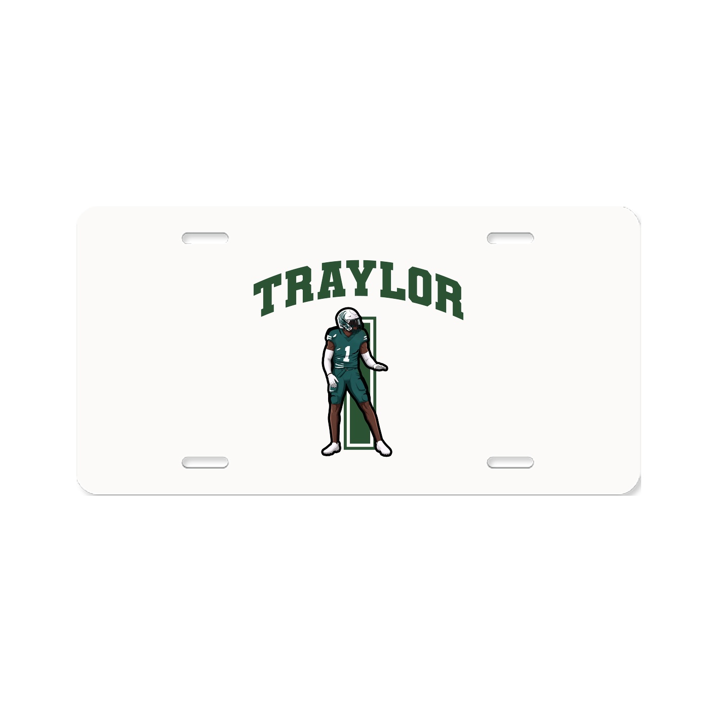License Plate — Number in Classic