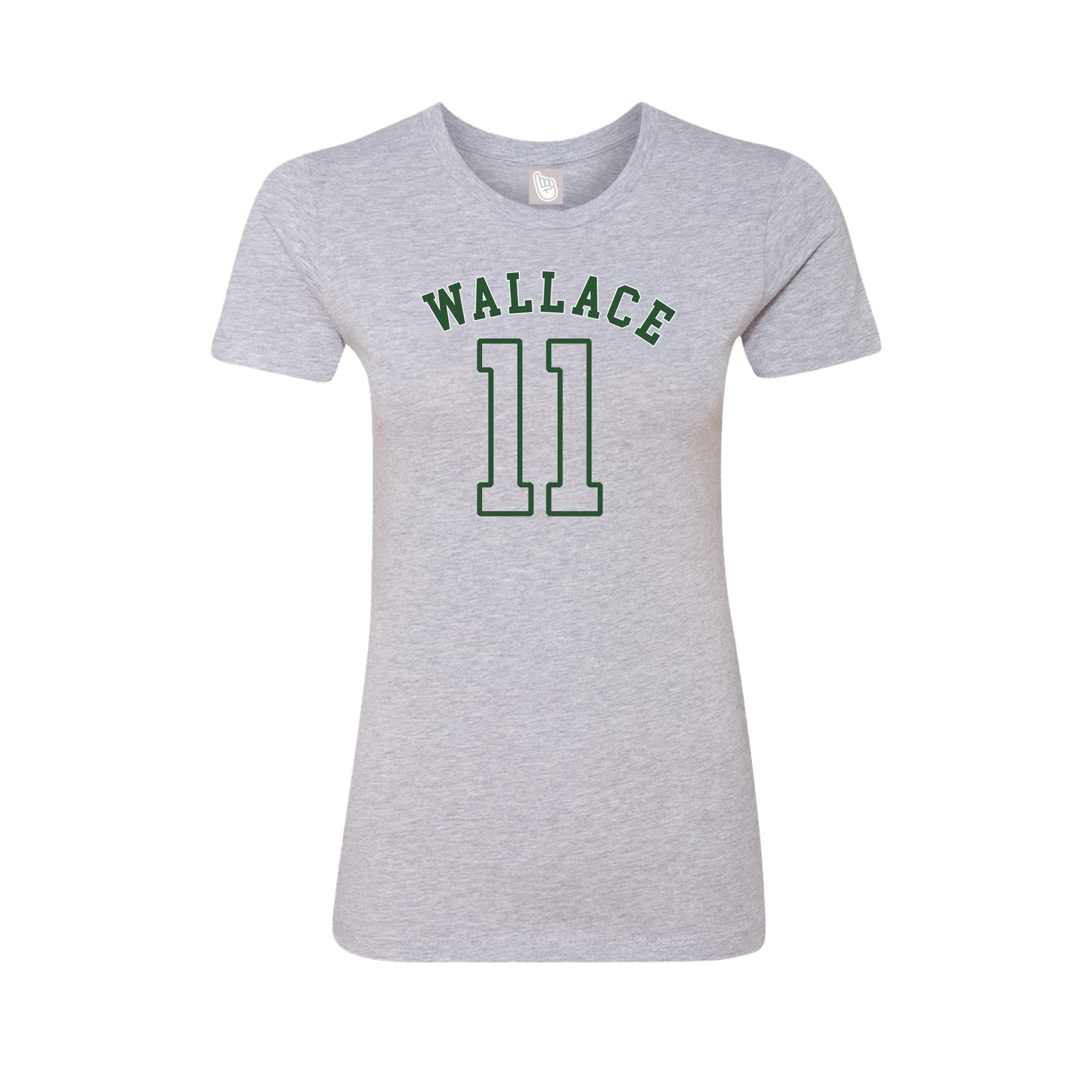 Fitted Women's Tee — Shirsey Arch in Grey