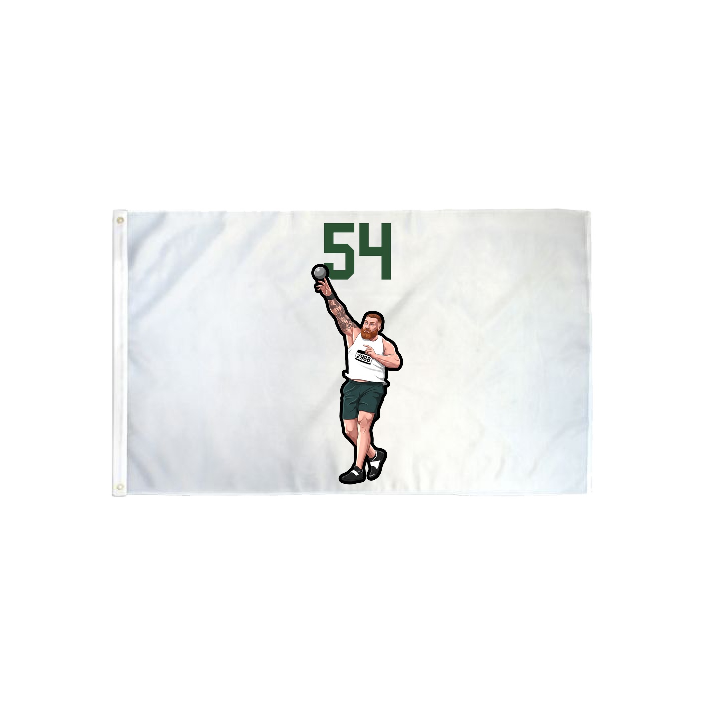 3x5 Flag — Number Top in Classic