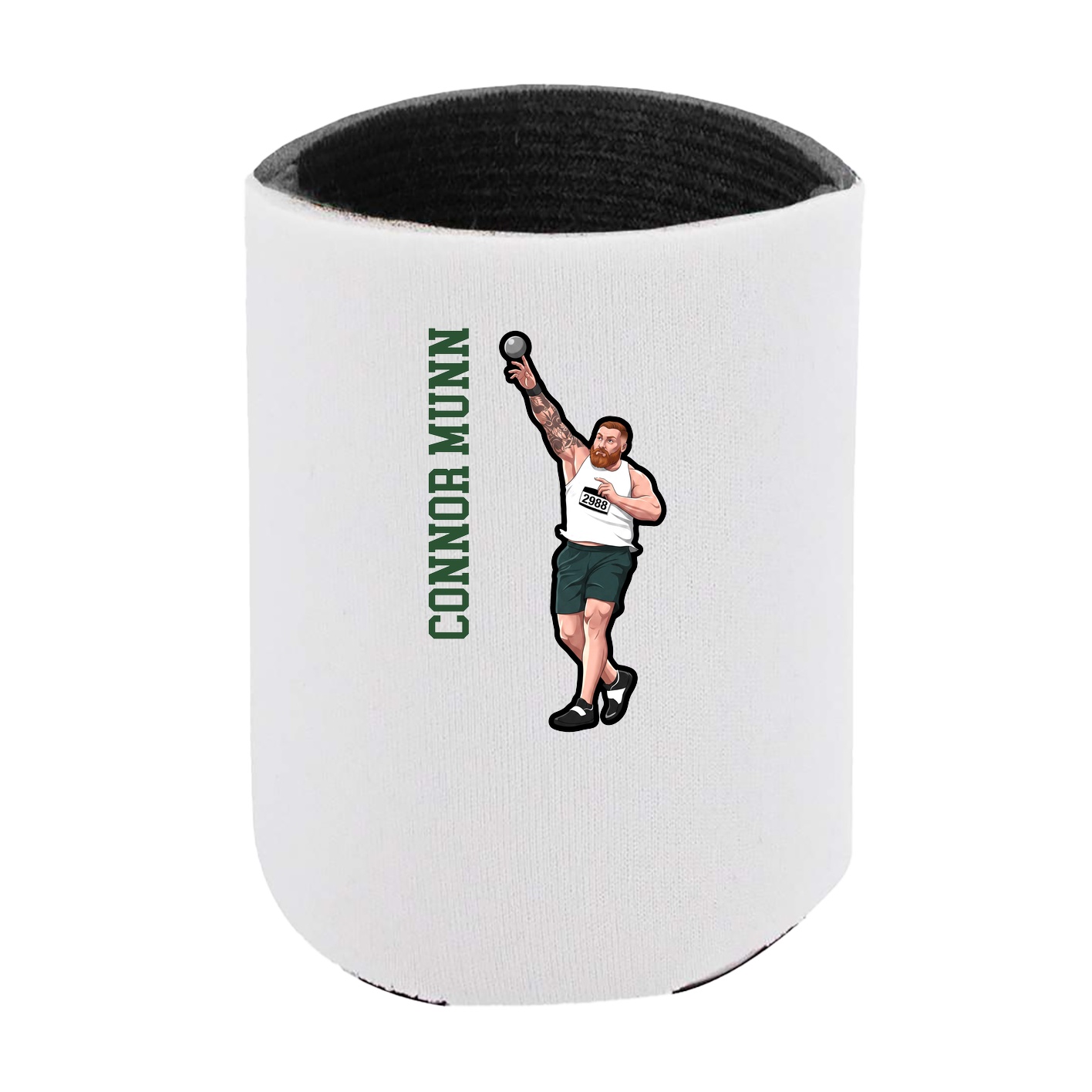 Can Holder — Name Vertical in White