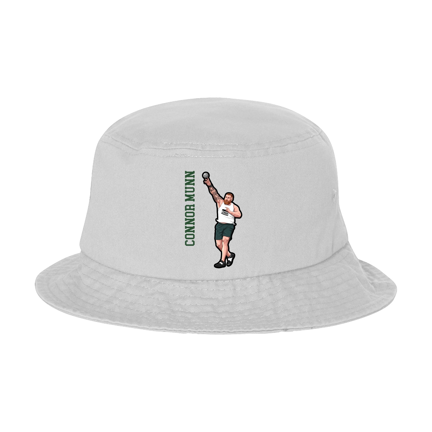 Bucket Cap — Name Vertical in White
