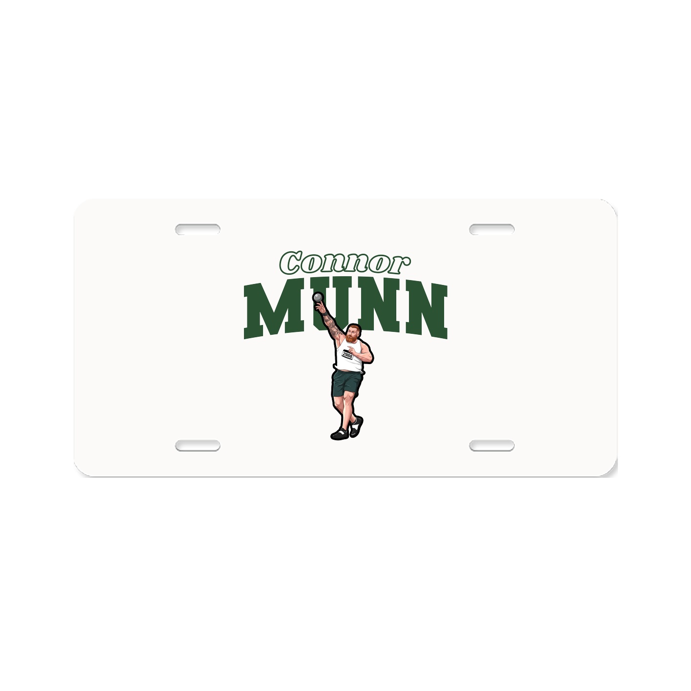 License Plate — Name Arch in Classic
