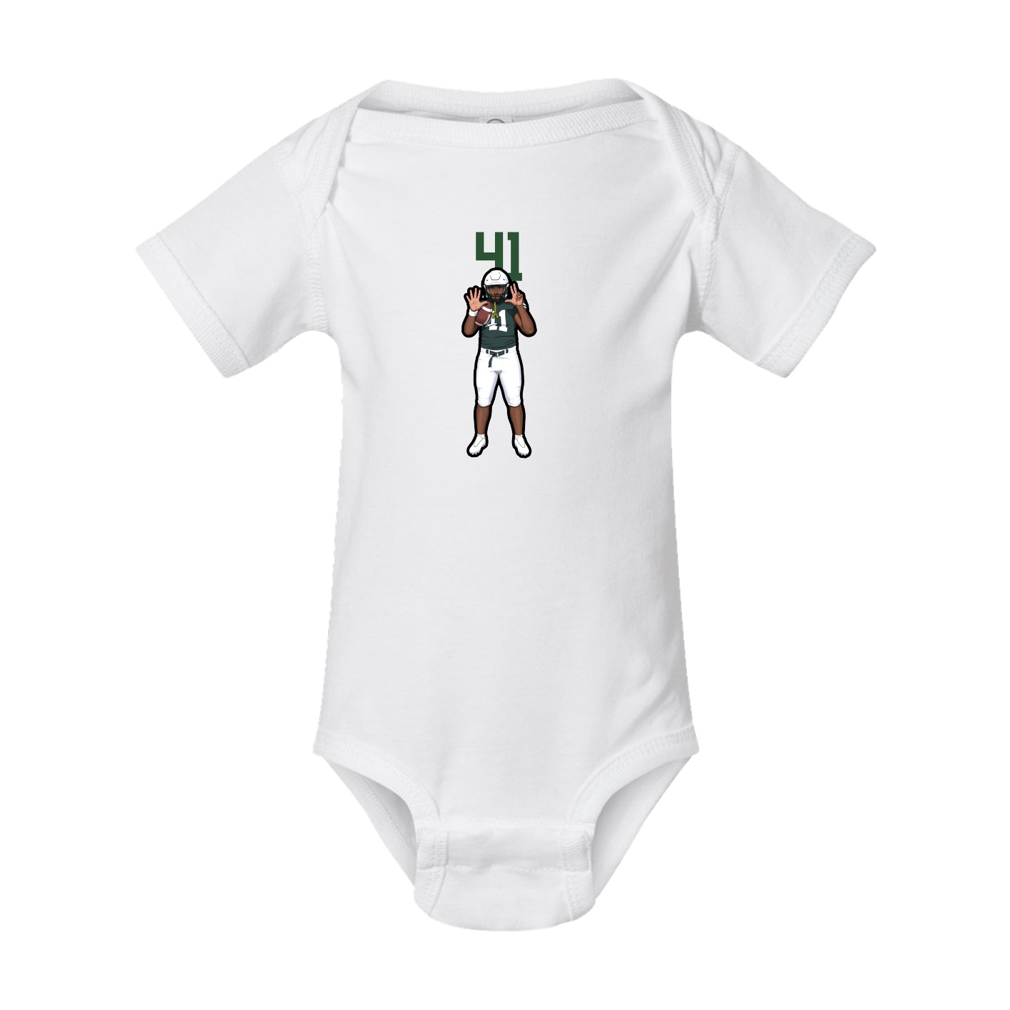 Baby Onesie — Number Top in White