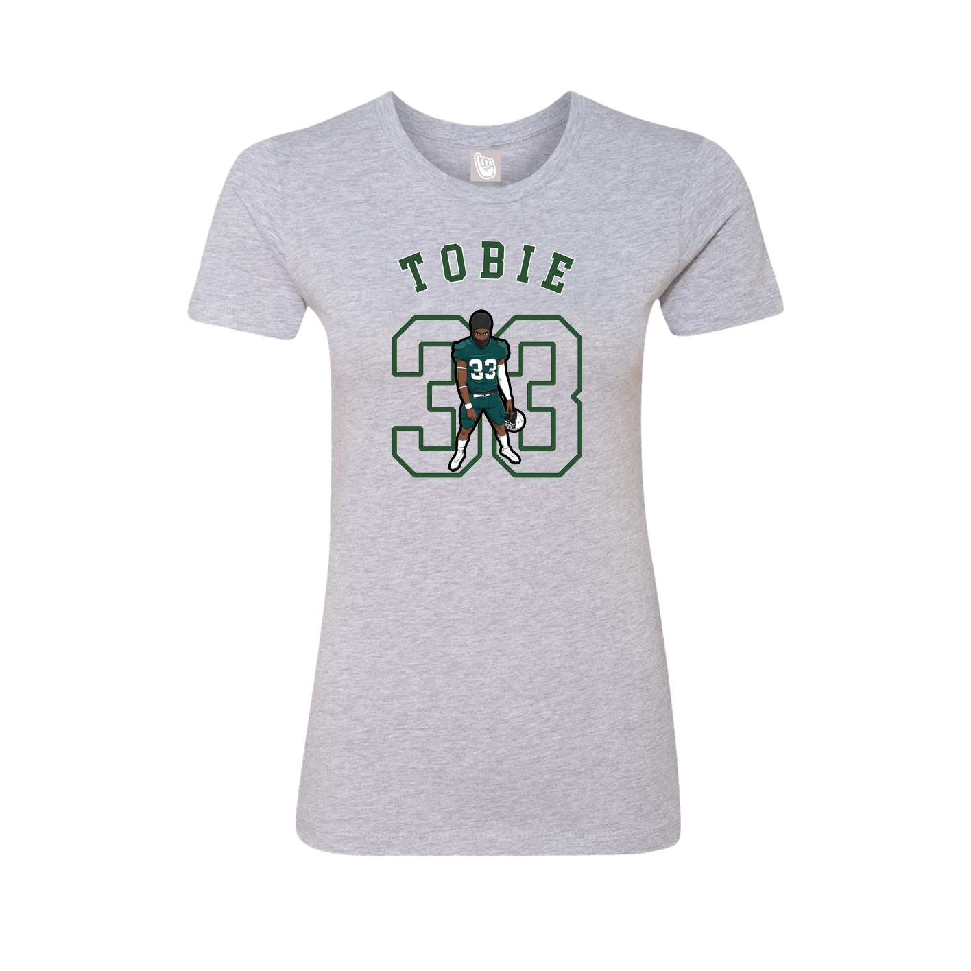 Fitted Women's Tee — Shirsey Arch in Grey