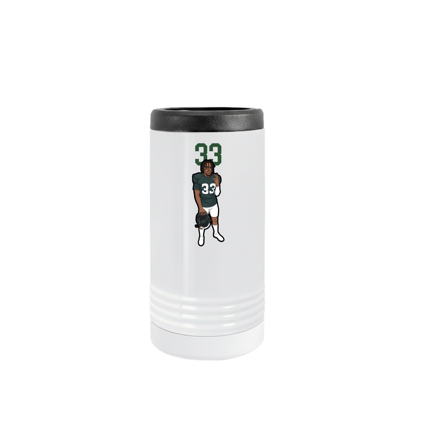 Slim Beverage Holder — Number Top in White