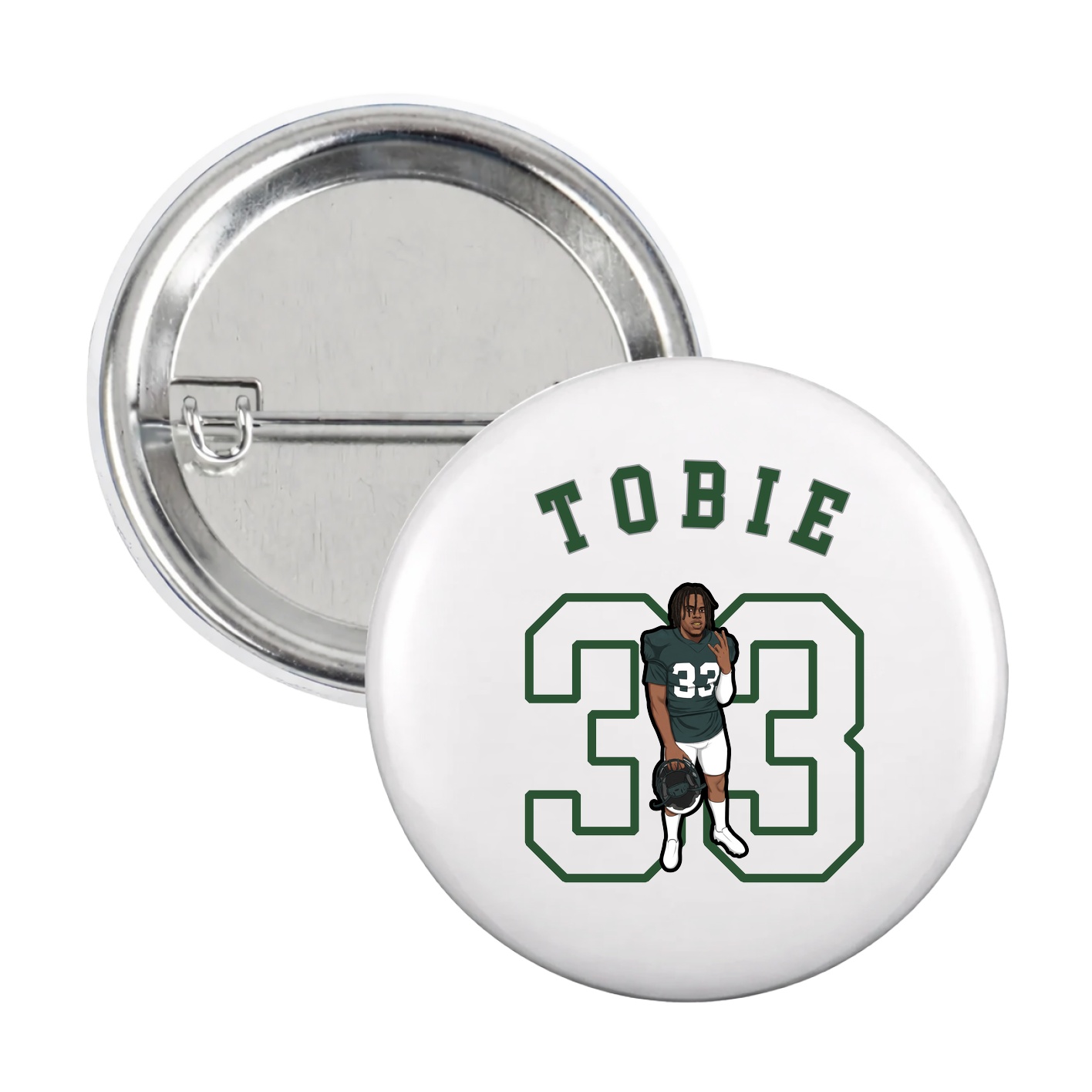 Game Day Button — Shirsey Arch in White