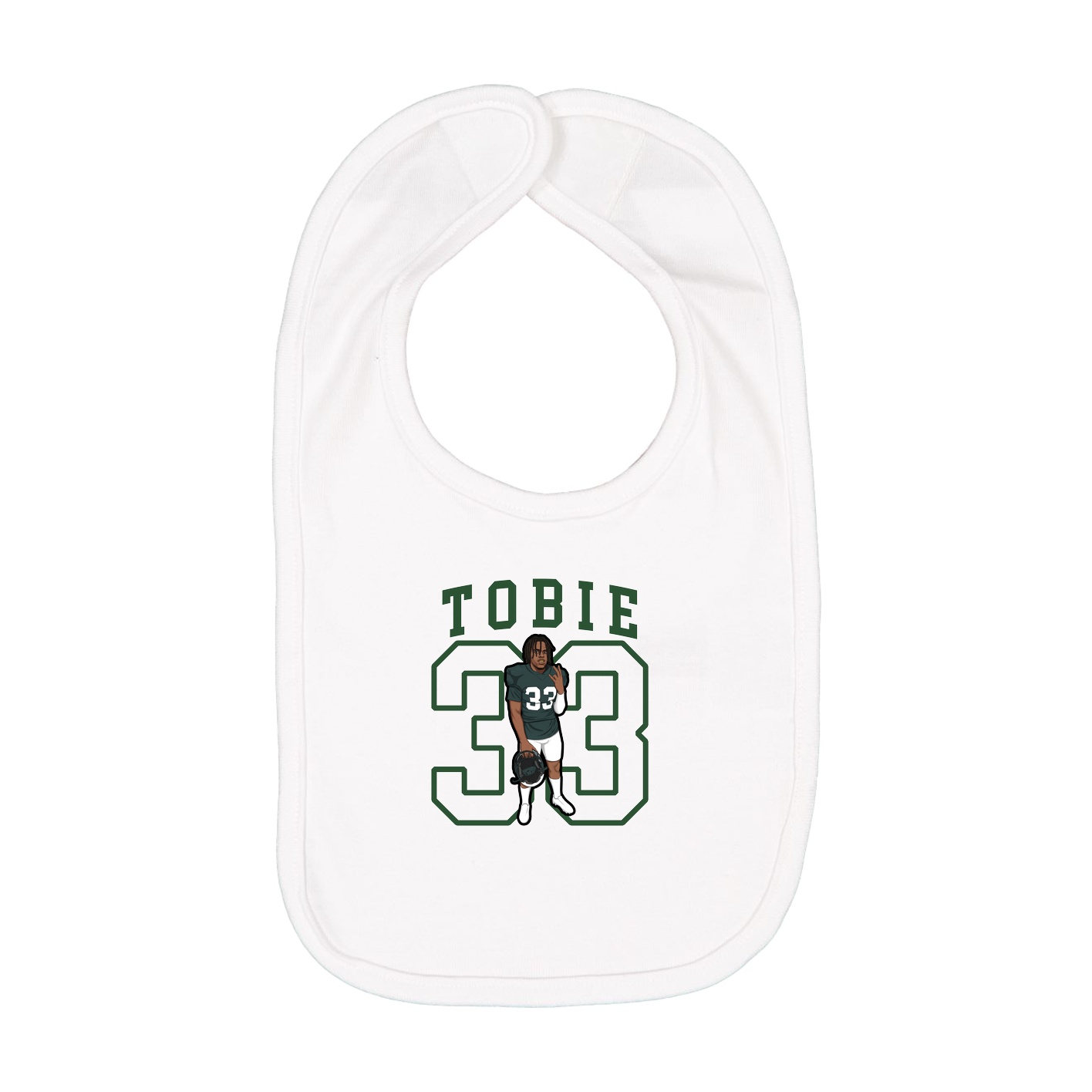 Infant Bib — Shirsey in White