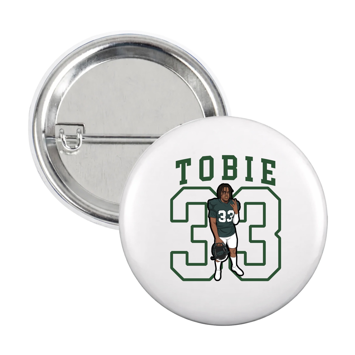Game Day Button — Shirsey in White