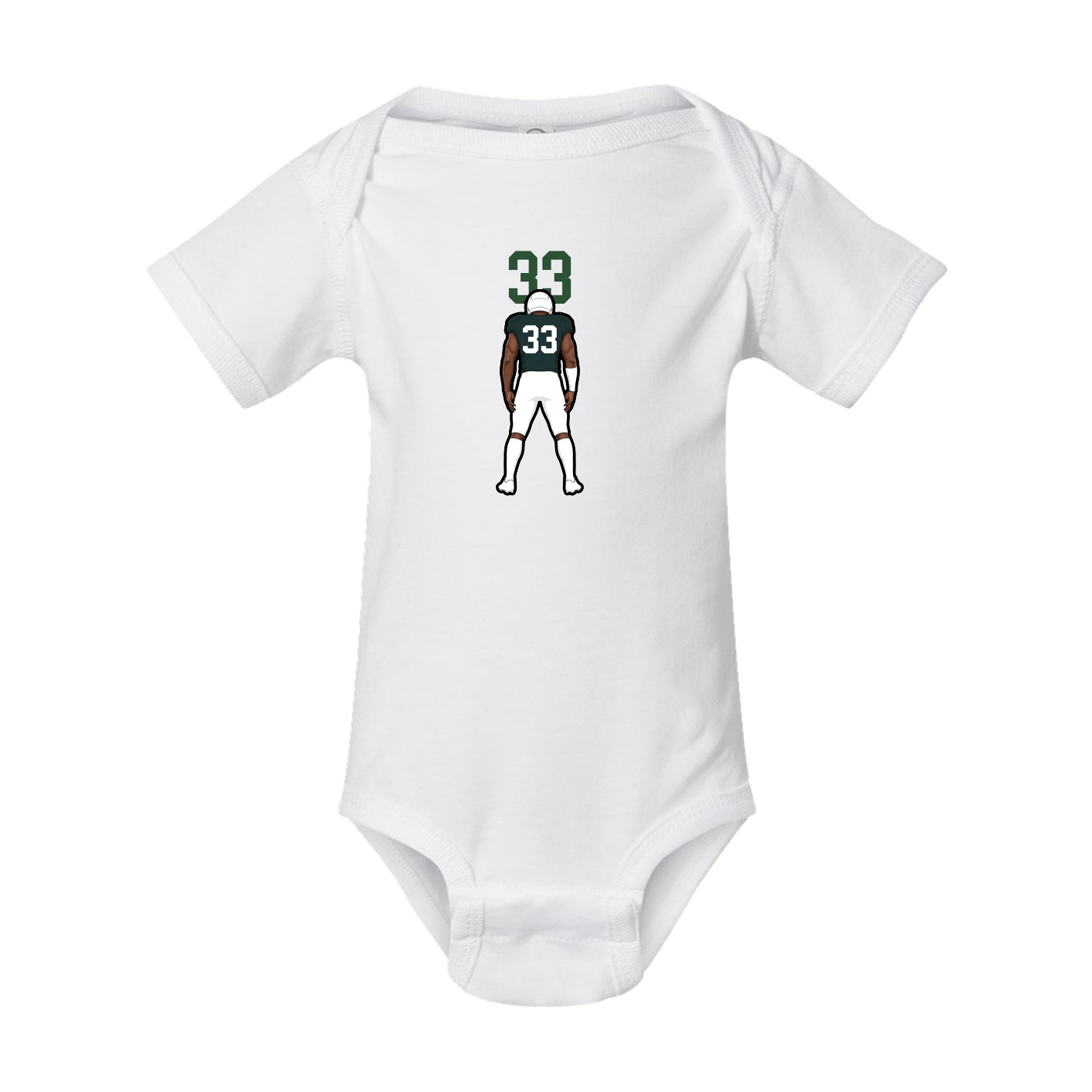 Baby Onesie — Number Top in White