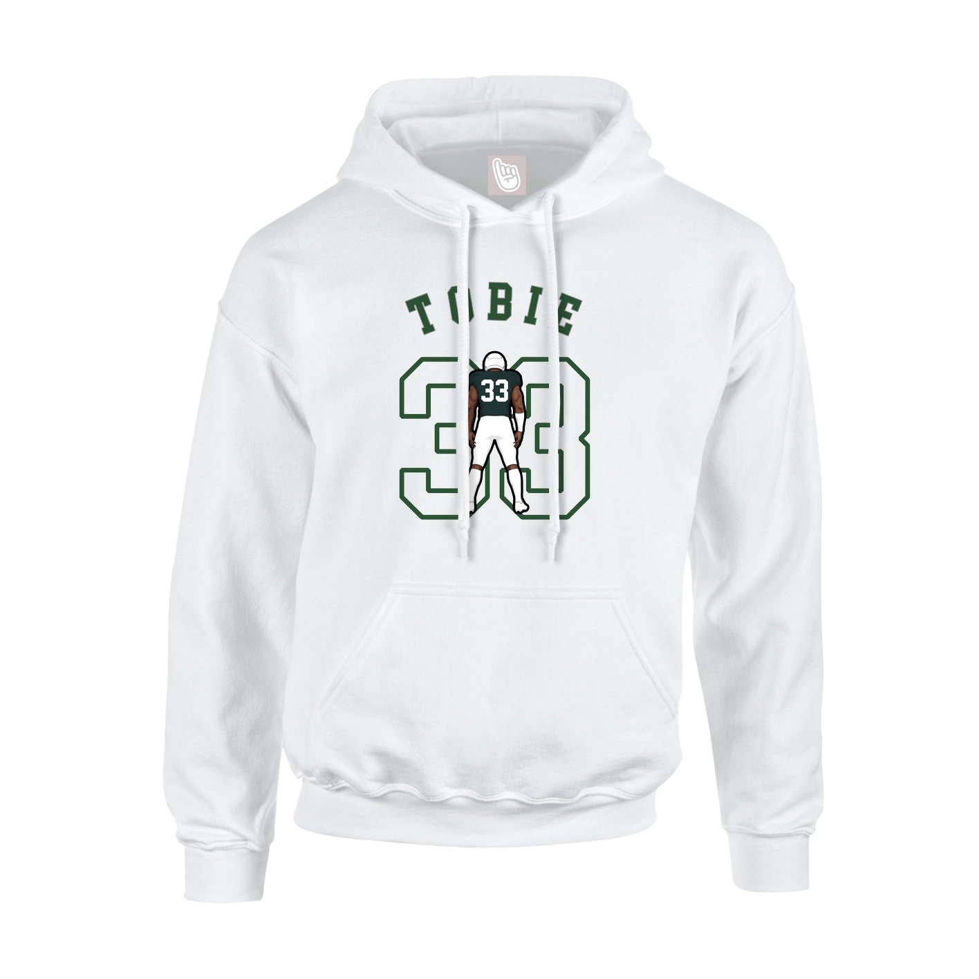 Youth Hoodie — Shirsey Arch in White