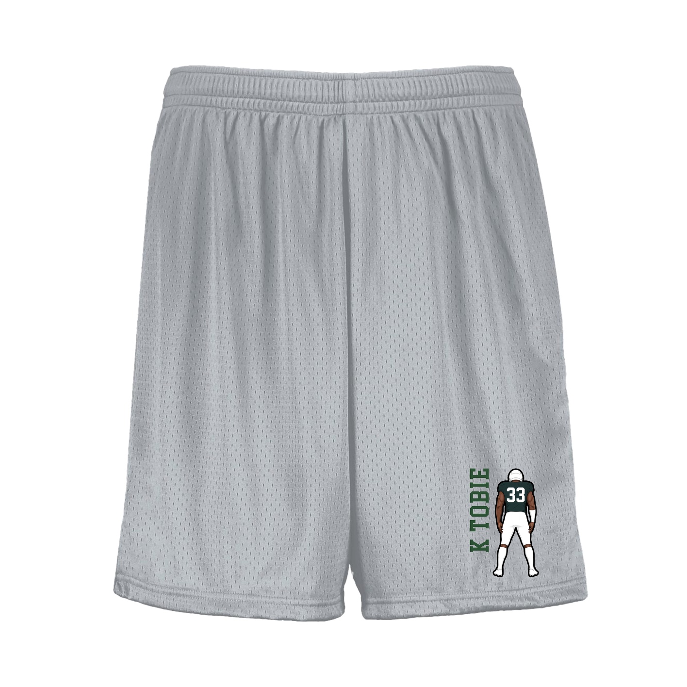 Shorts — Name Vertical in Silver