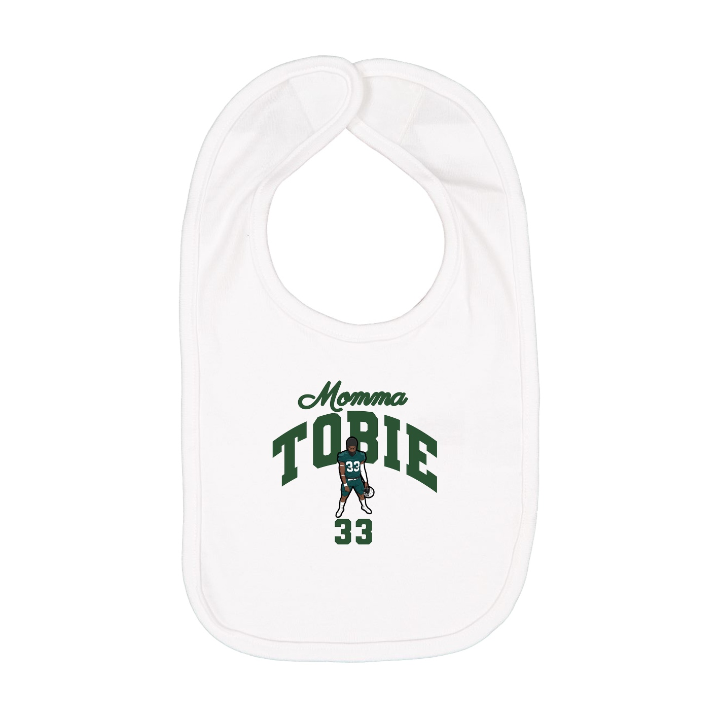 Infant Bib — Mothers Day Arch in White