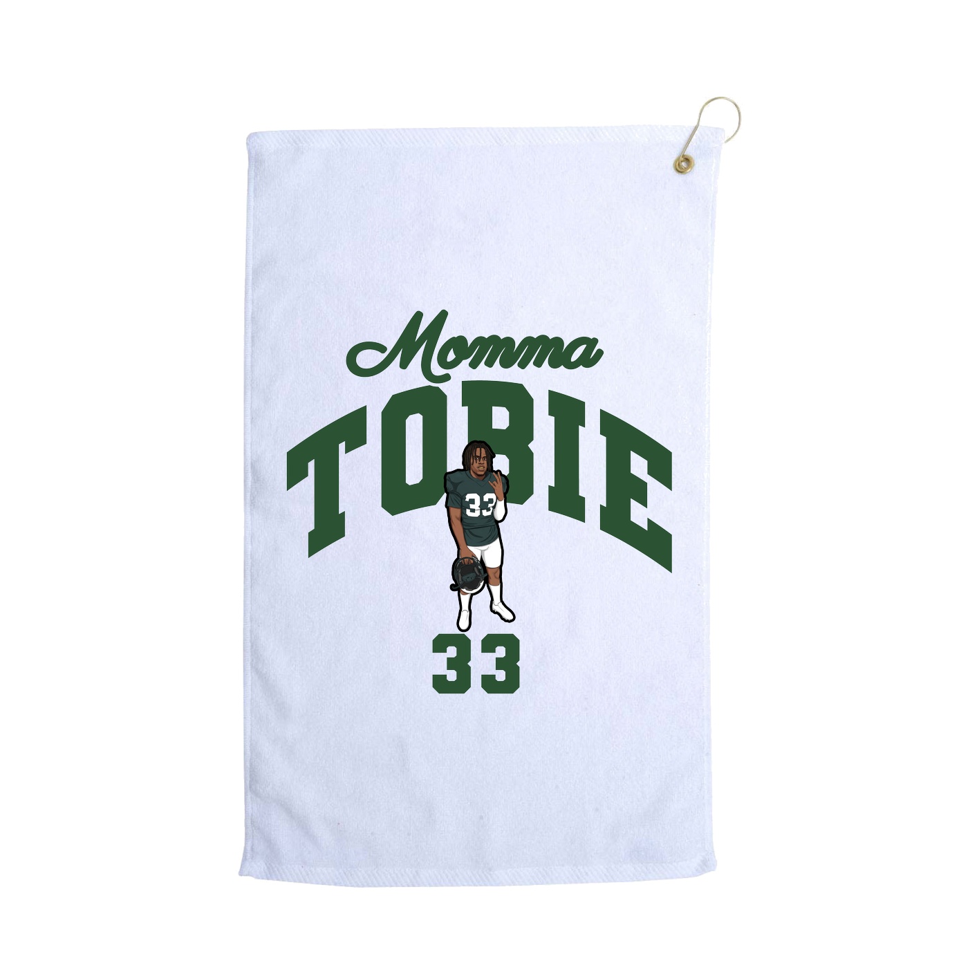 Golf Towel — Mothers Day Arch in White